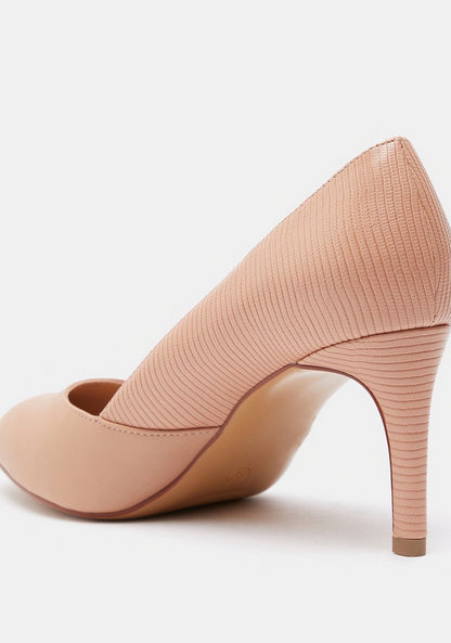 Solid Slip-On Pumps with Stiletto Heels-Women%27s Heel Shoes-image-2