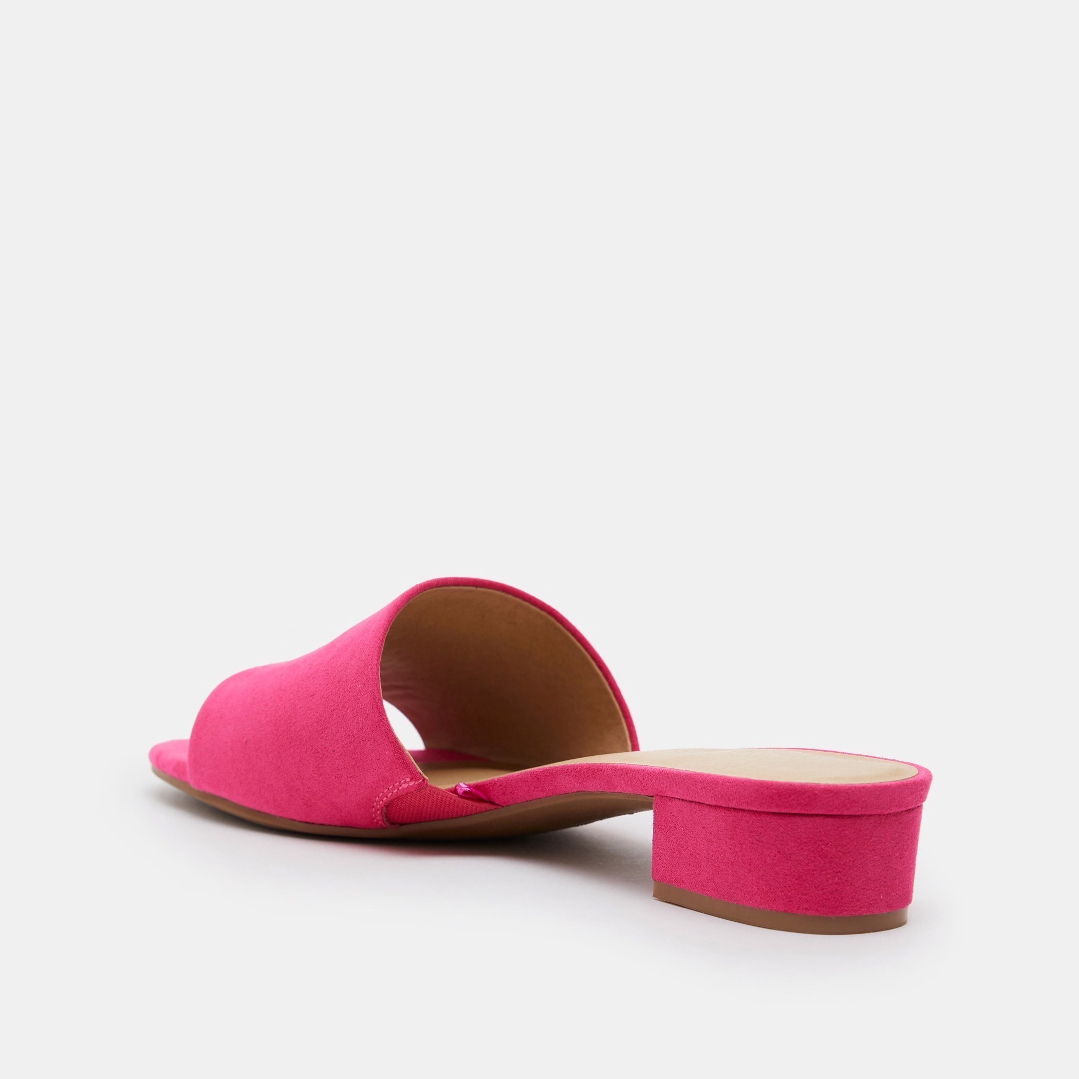 Open toe slide outlet heels