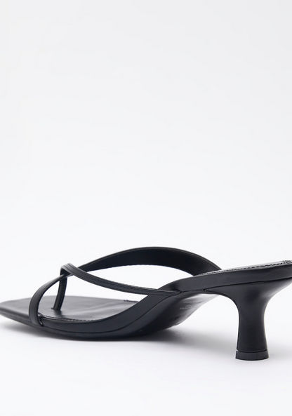 Celeste Women's Slip-On Sandals with Kitten Heels-Women%27s Heel Sandals-image-2