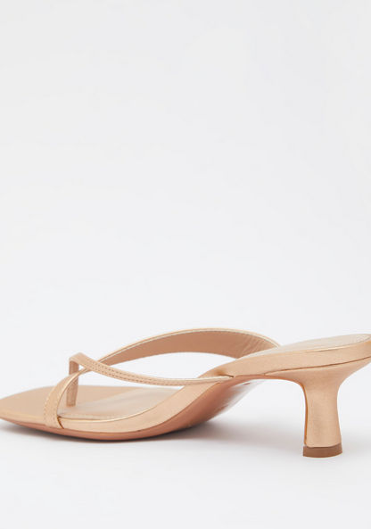 Celeste Women's Slip-On Sandals with Kitten Heels-Women%27s Heel Sandals-image-2