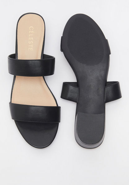 Celeste Women's Slip-On Sandals with Block Heels-Women%27s Heel Sandals-image-4