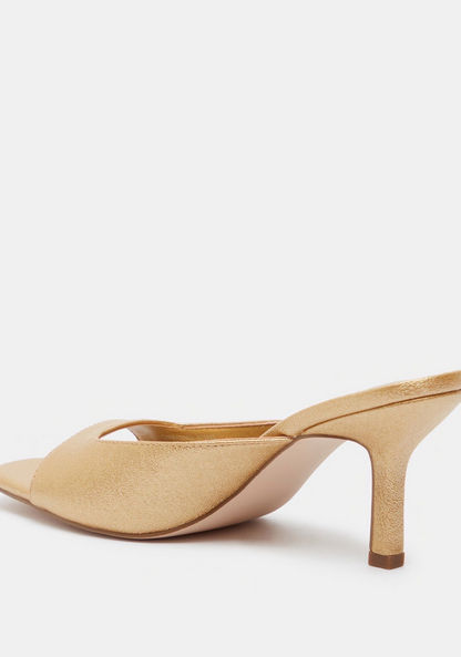 Celeste Solid Slide Sandals with Stiletto Heels-Women%27s Heel Sandals-image-2