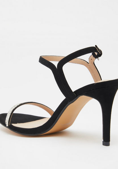 Celeste Open Toe Embellished Sandals with Stiletto Heels-Women%27s Heel Sandals-image-2