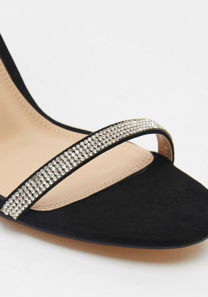 Celeste Open Toe Embellished Sandals with Stiletto Heels