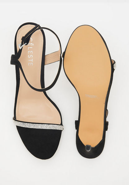 Celeste Open Toe Embellished Sandals with Stiletto Heels-Women%27s Heel Sandals-image-4
