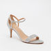 Celeste Open Toe Textured Sandals with Stiletto Heels-Women%27s Heel Sandals-thumbnailMobile-1