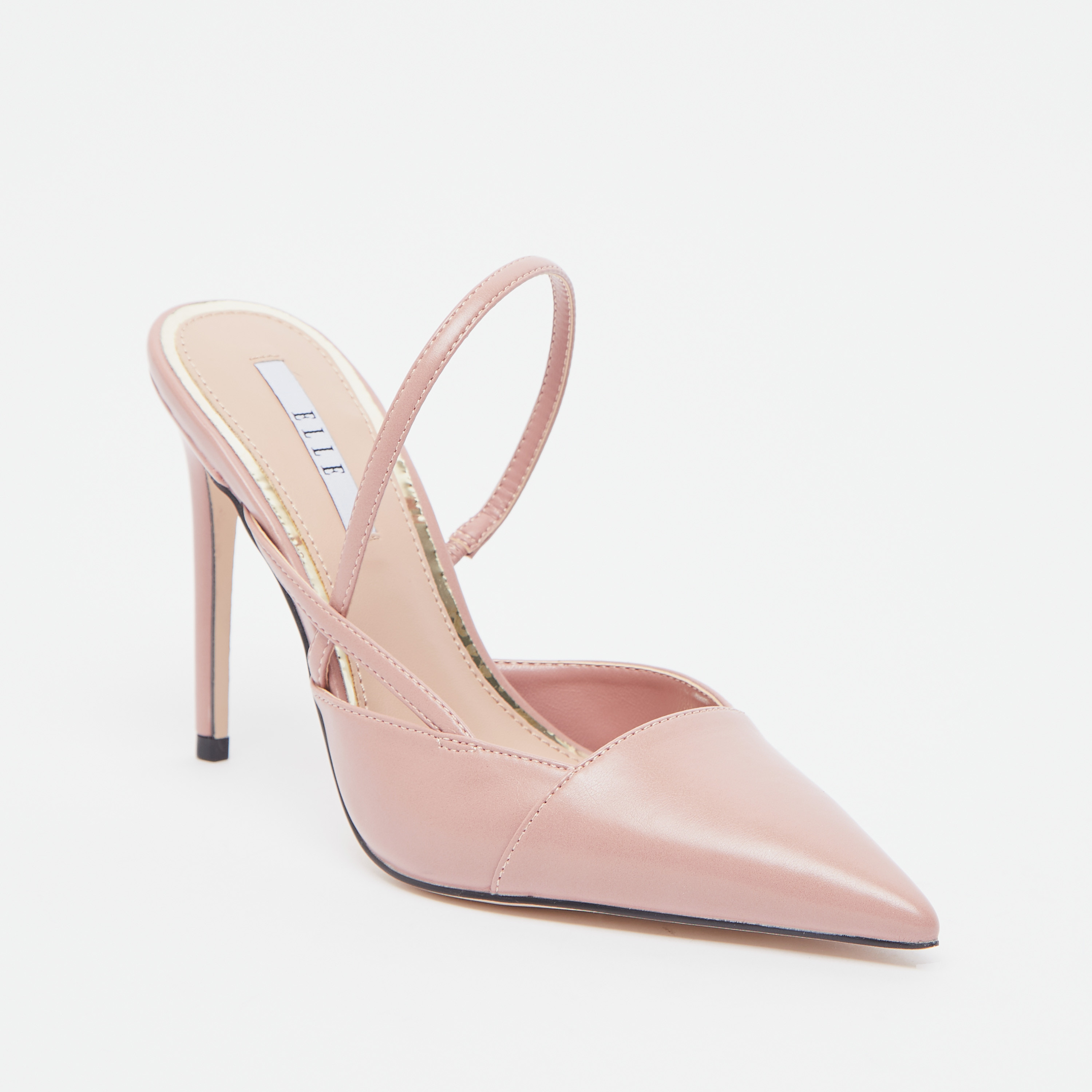 ELLE Women's Pointed Toe Stiletto Heels with Back Strap-women-shoes-heels-image-2