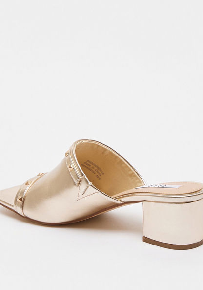 ELLE Studded Peep-Toe Block Heels with Slip-On Style-Women%27s Heel Sandals-image-4