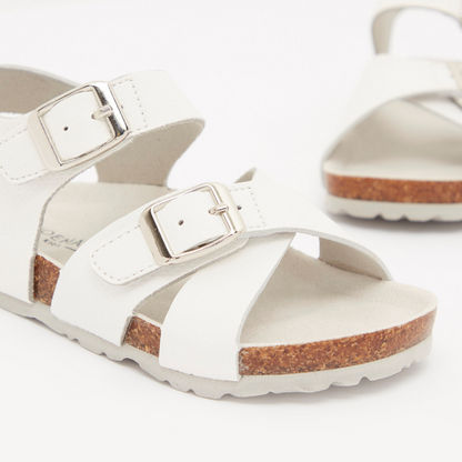 Textured Floaters with Buckle Closure-Baby Boy%27s Sandals-image-2
