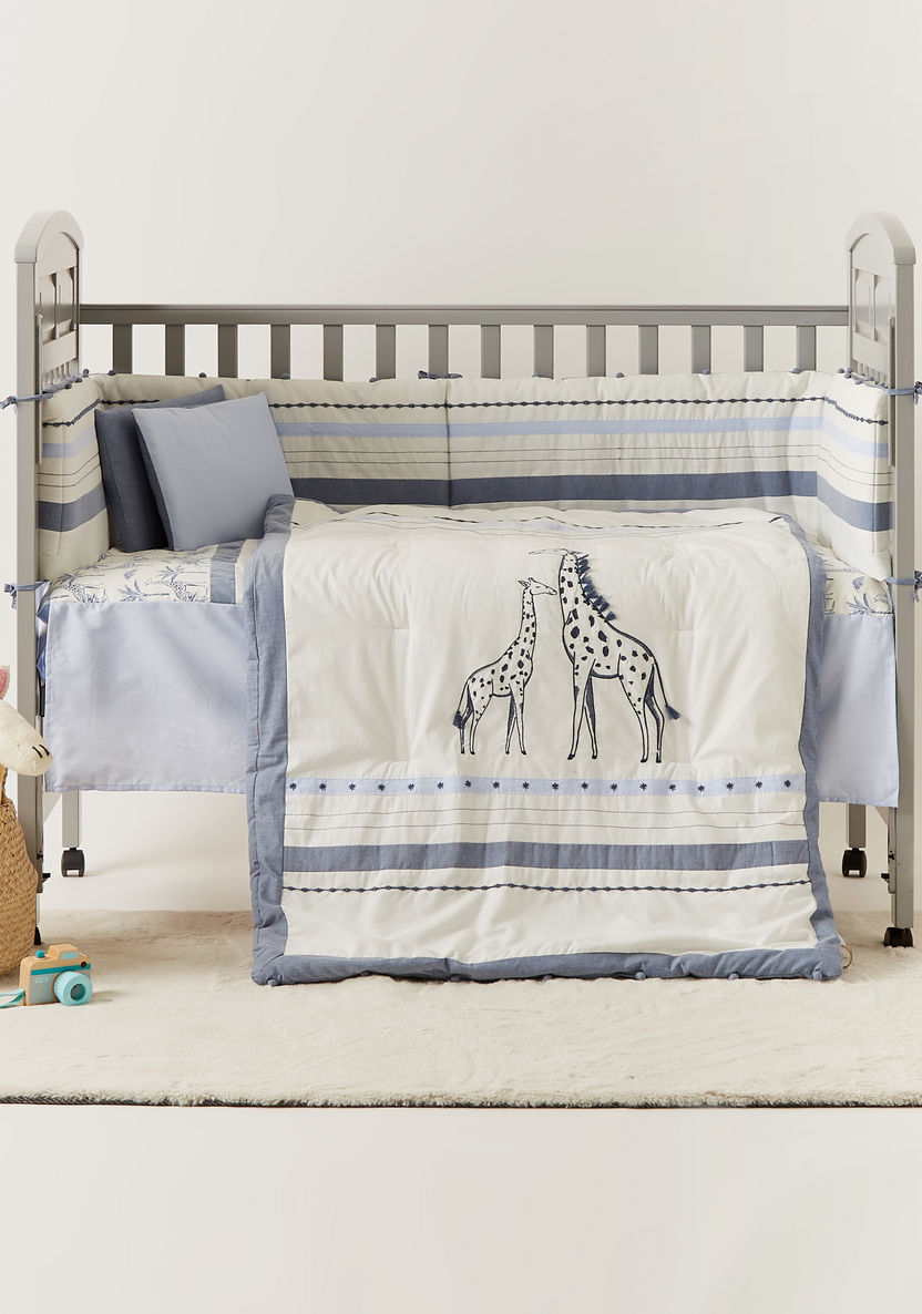 Giggles Giraffe Print 2-Piece Comforter Set - 200x98 cms-Baby Bedding-image-0