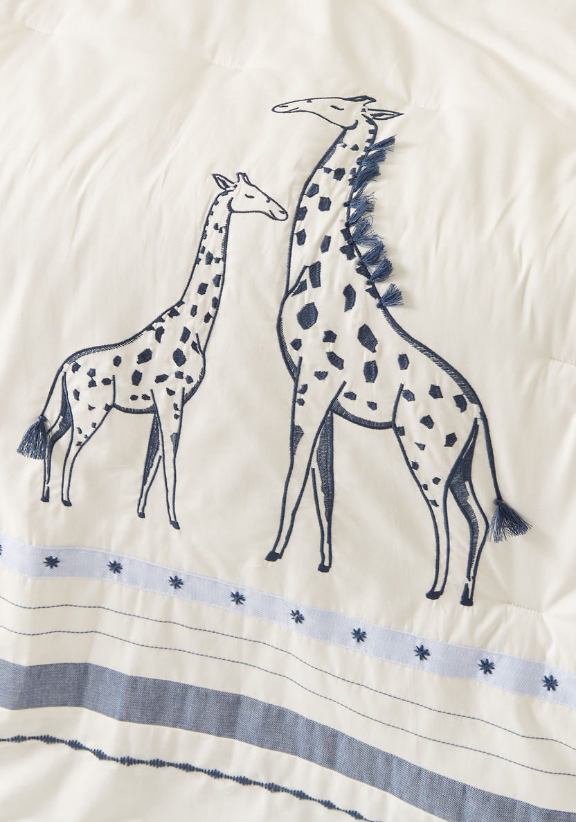 Giggles Giraffe Print 2-Piece Comforter Set - 200x98 cms-Baby Bedding-image-2