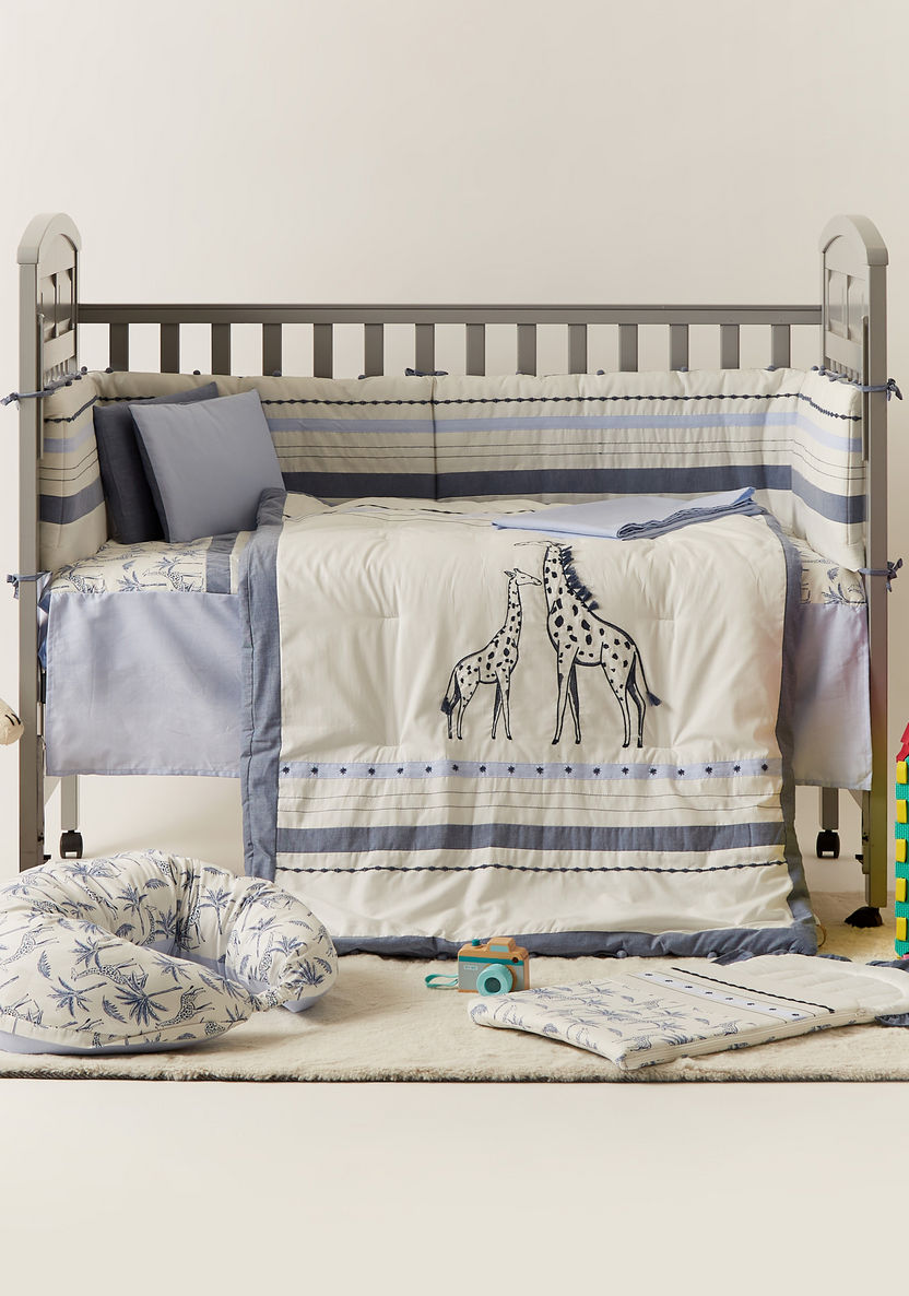 Giggles Giraffe Print 2-Piece Comforter Set - 200x98 cms-Baby Bedding-image-5