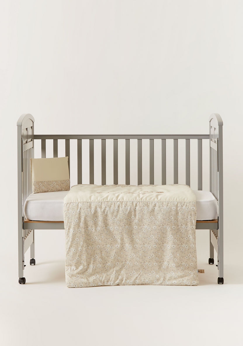Giggles Floral Print 2-Piece Comforter Set-Baby Bedding-image-1