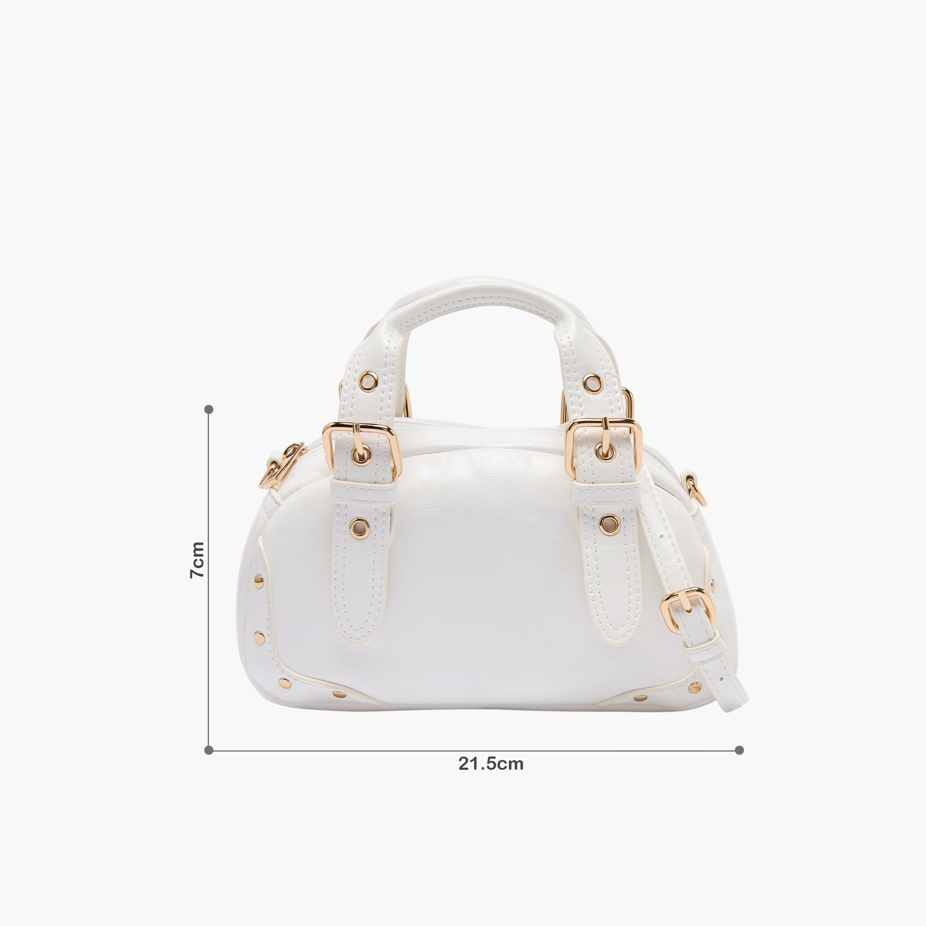 شنطة توت بتفصيلة إبزيم مع حزام قابل للفصل من فلورا بيلا-girls-accessories-bags-image-2