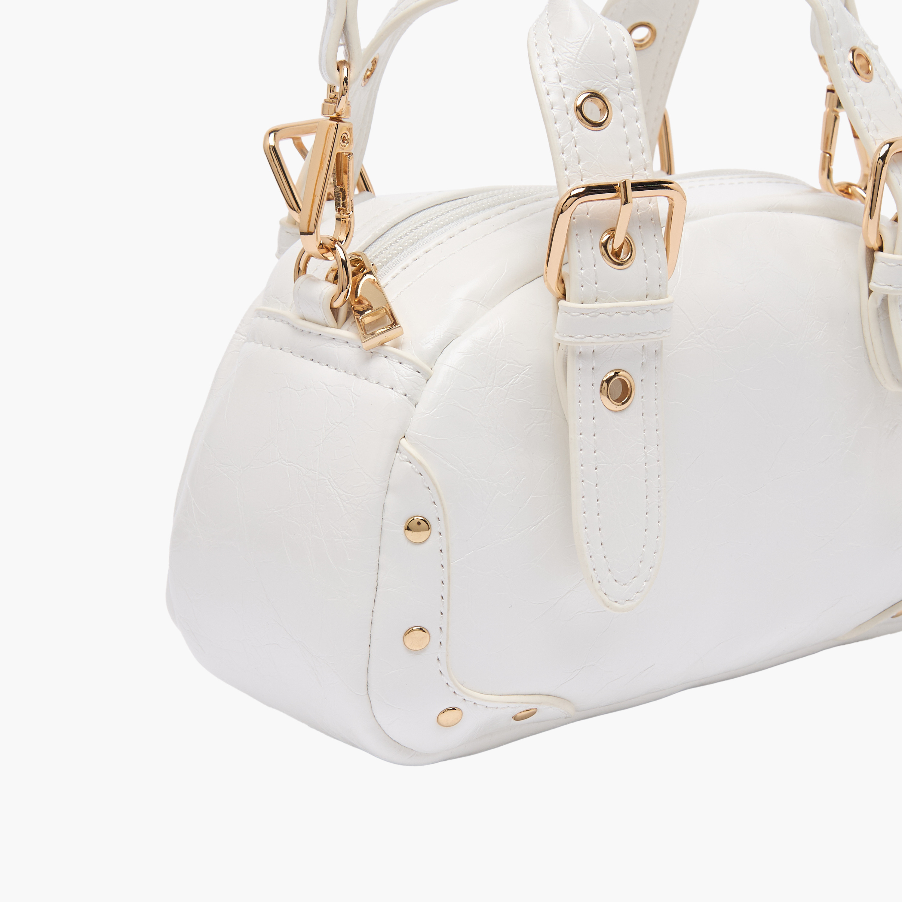 شنطة توت بتفصيلة إبزيم مع حزام قابل للفصل من فلورا بيلا-girls-accessories-bags-image-5
