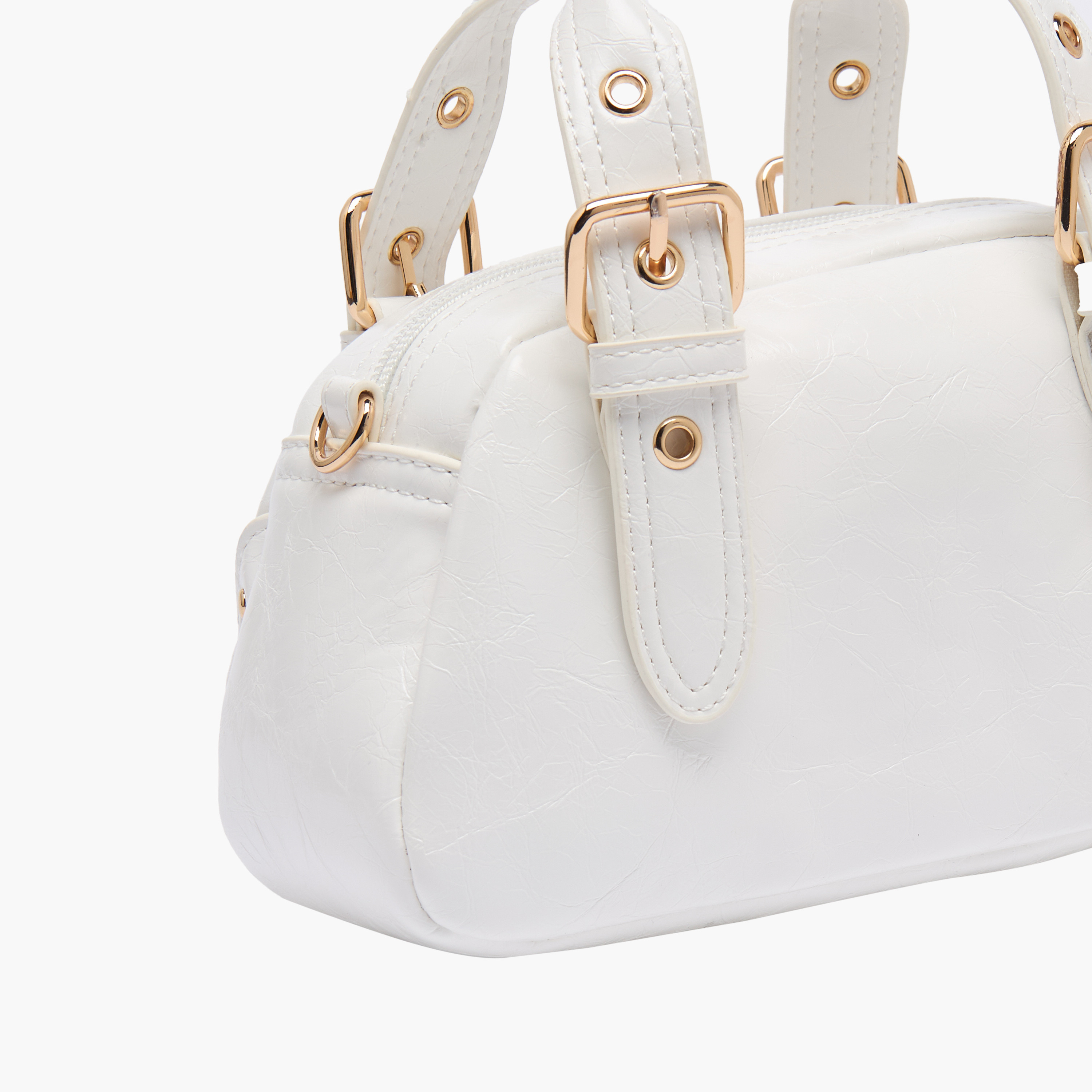 شنطة توت بتفصيلة إبزيم مع حزام قابل للفصل من فلورا بيلا-girls-accessories-bags-image-6
