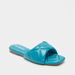 Haadana Quilted Open Toe Slide Sandals-Women%27s Flat Sandals-thumbnailMobile-1