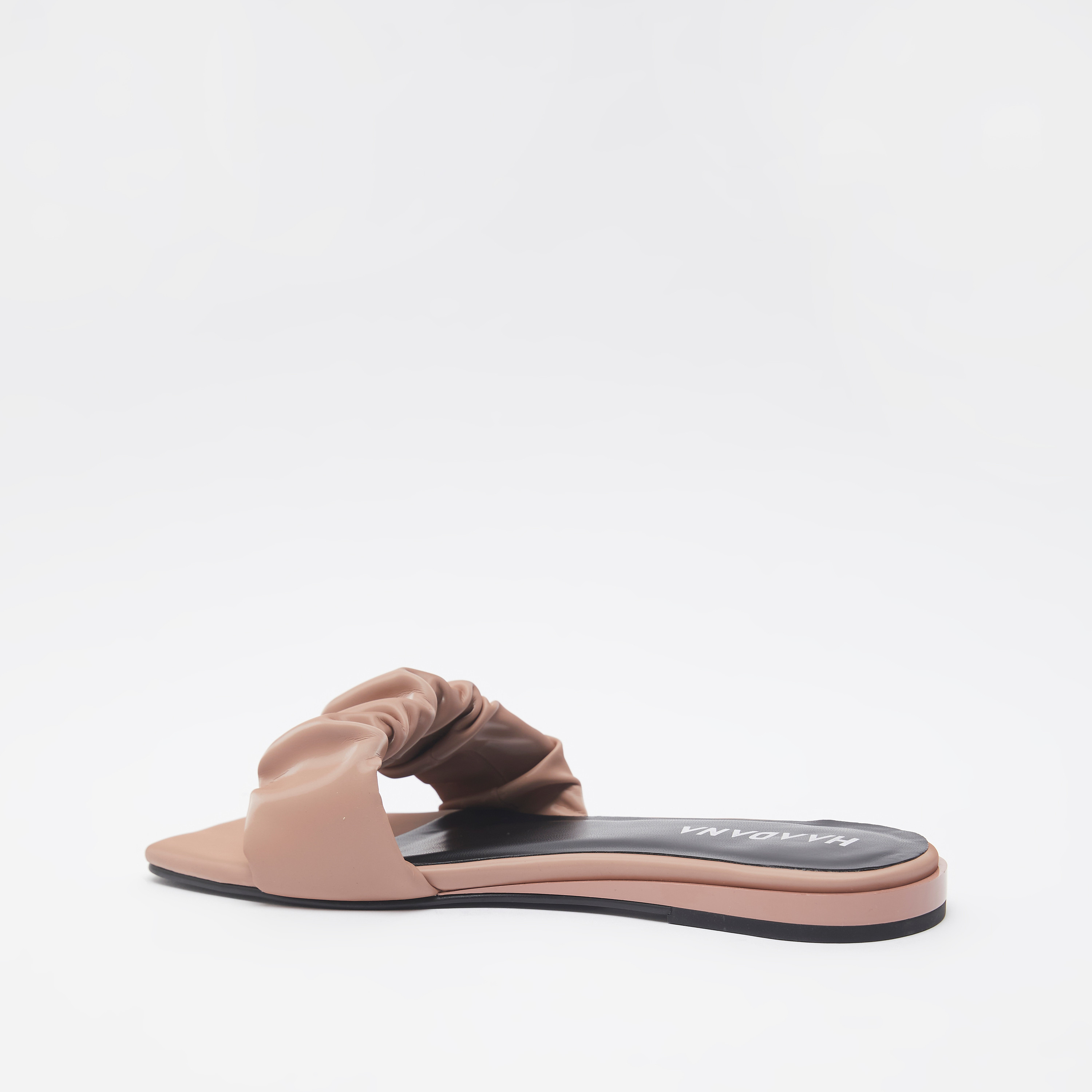 Haadana Ruched Strap Slide Sandals-women-shoes-flats-sandals-image-3