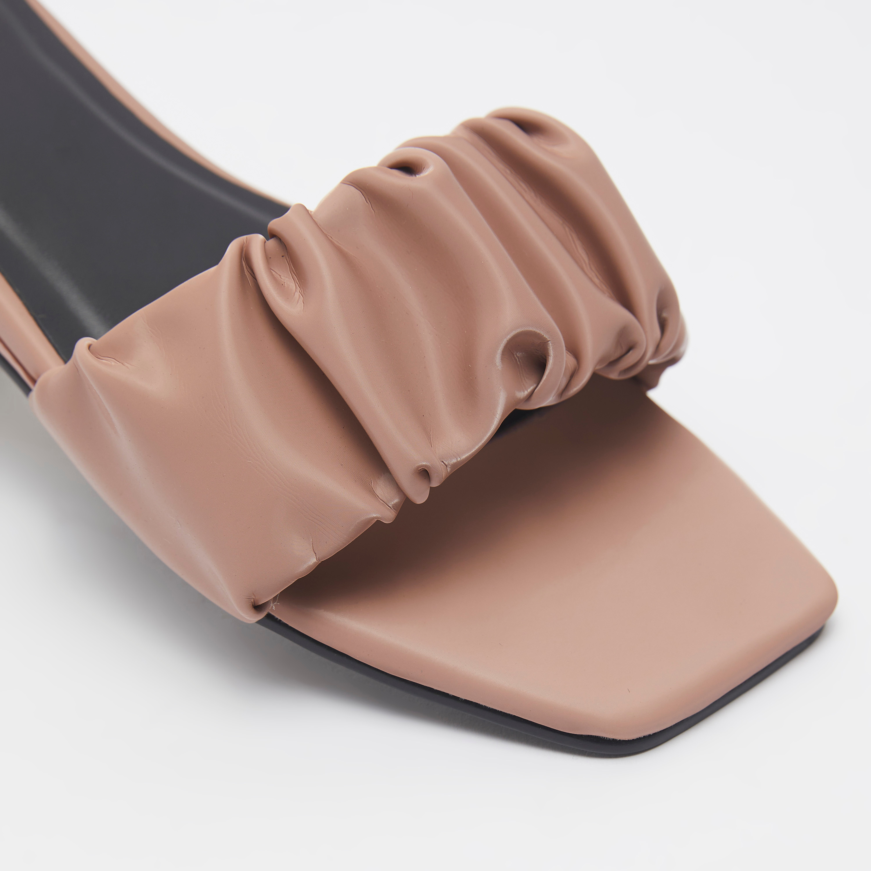 Haadana Ruched Strap Slide Sandals-women-shoes-flats-sandals-image-4