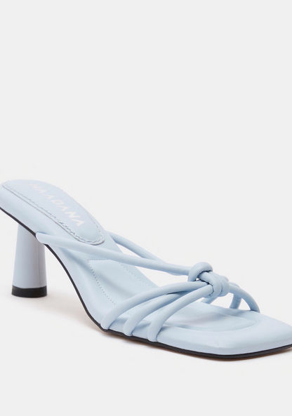 Haadana Slip-On Strap Sandals with Block Heels-Women%27s Heel Sandals-image-1