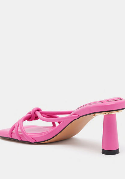 Haadana Slip-On Strap Sandals with Block Heels-Women%27s Heel Sandals-image-2