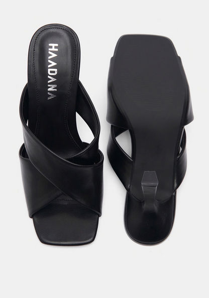 Haadana Solid Cross Strap Sandals with Stiletto Heels-Women%27s Heel Sandals-image-4