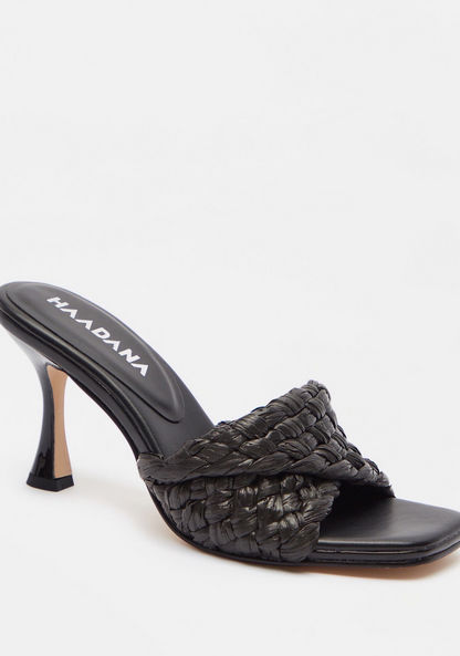 Haadana Open Toe Slip-On Sandals with Stilettos Heels-Women%27s Heel Sandals-image-1