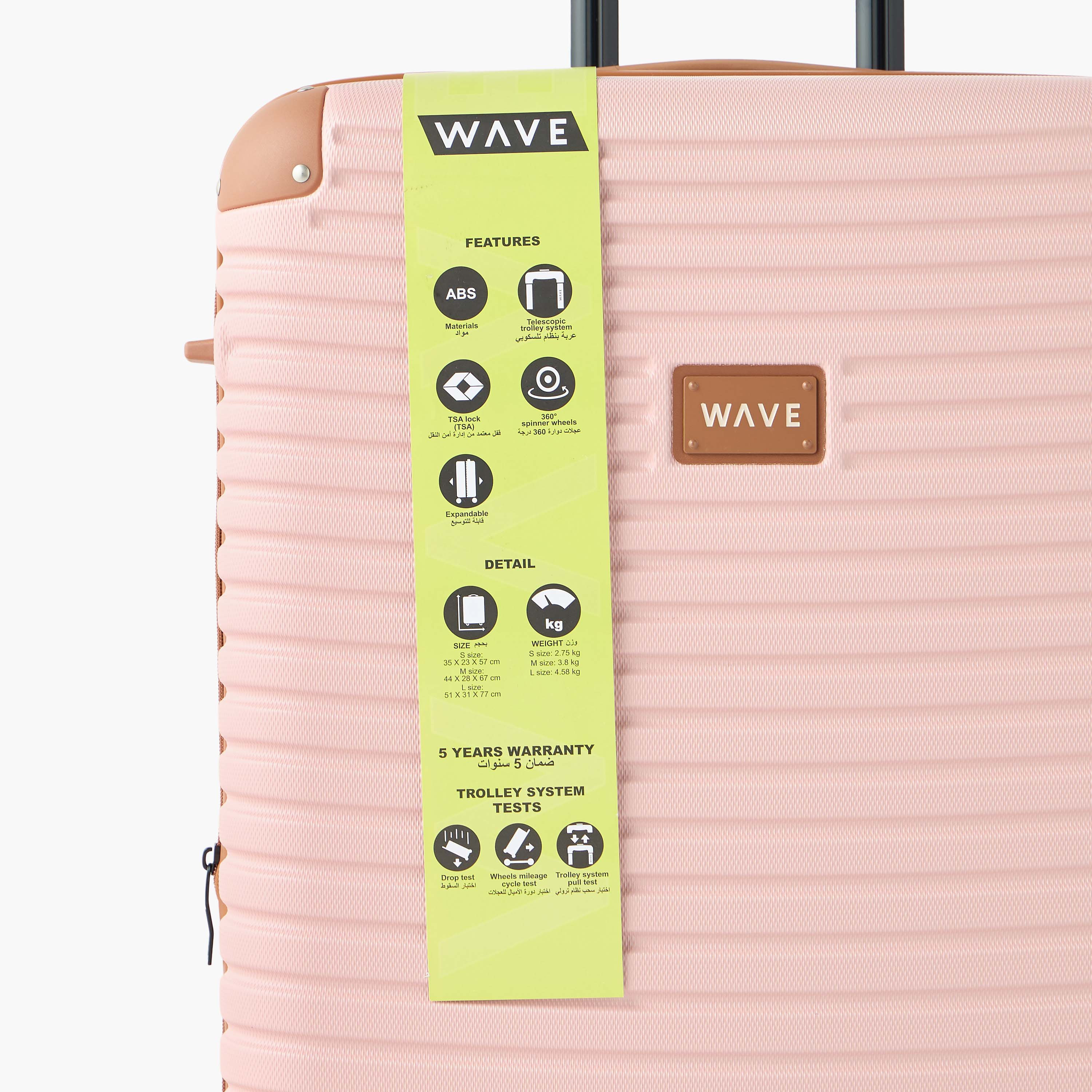 WAVE Textured Hardcase Trolley Bag with Retractable Handle - Set of 3-travel-luggagesandbags-luggage-image-7