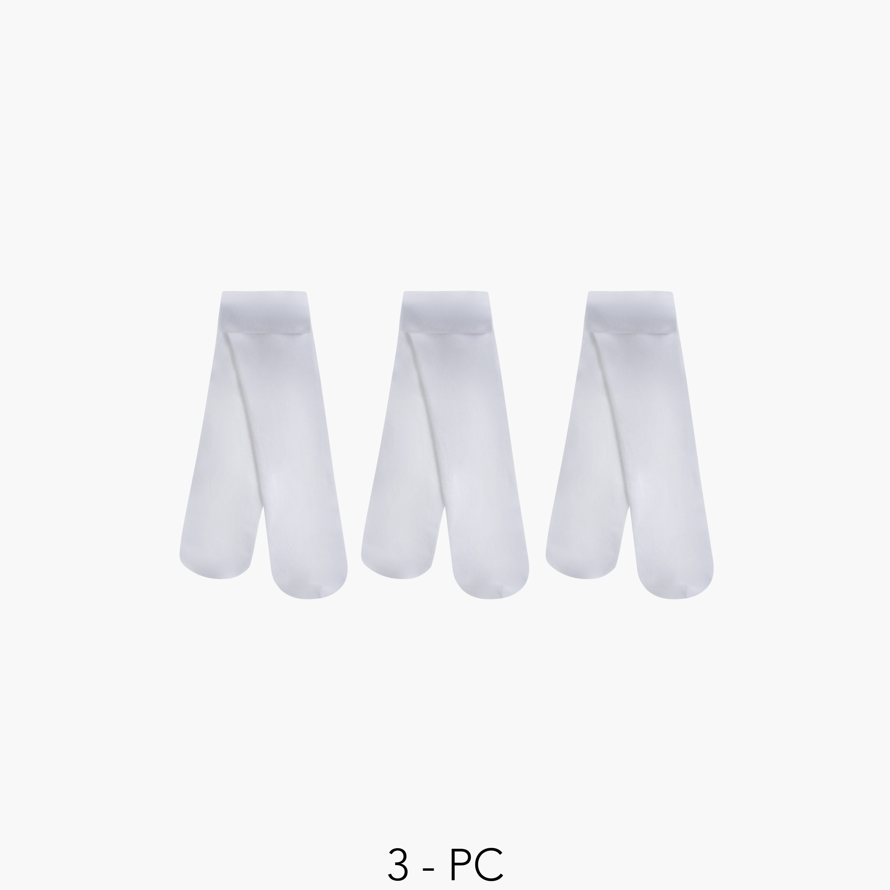 كولون مغلق القدمين سادة من جونيورز - طقم من 3 قطع-girls-accessories-socks-image-4