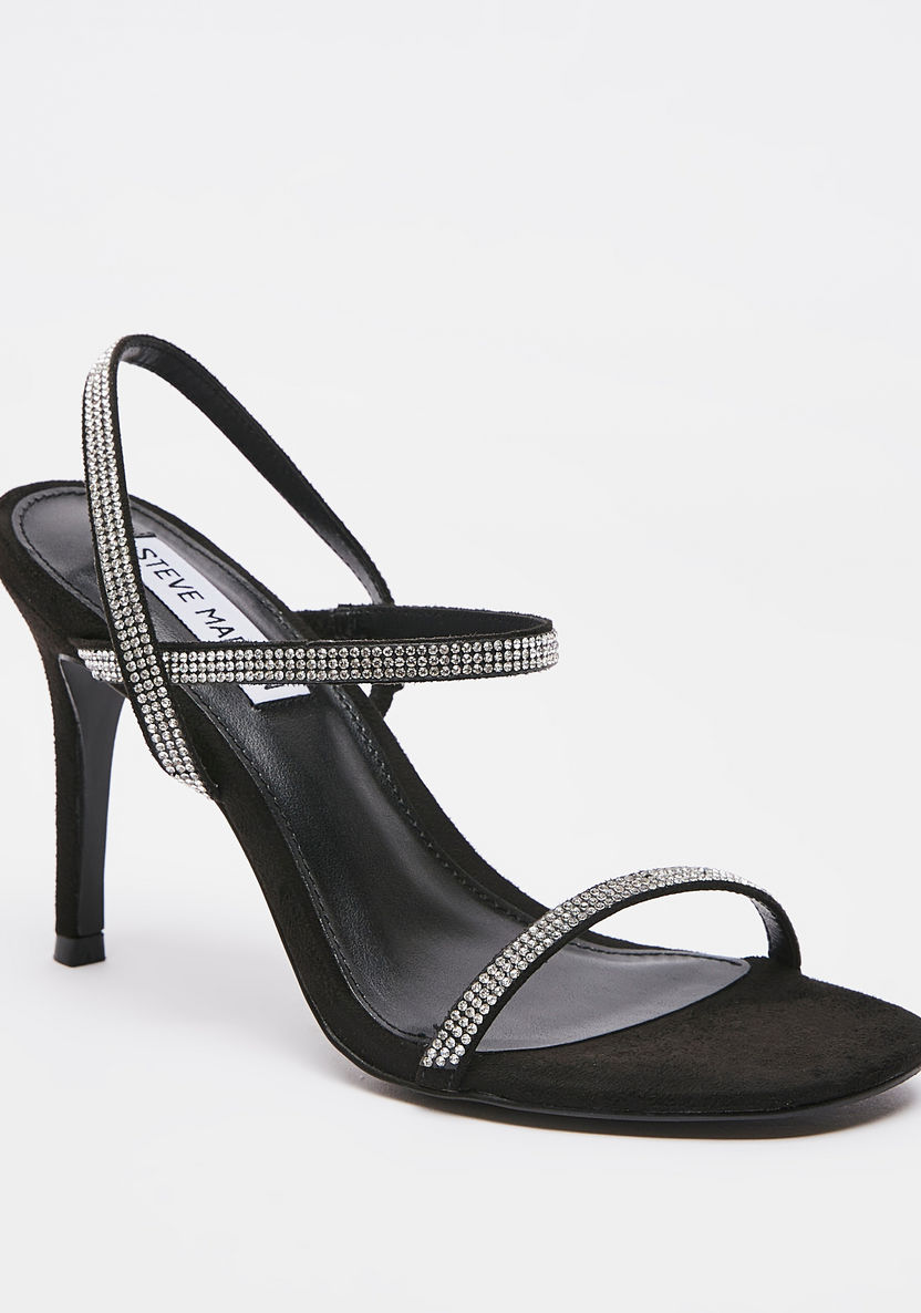 Steve Madden Women's Embellished Slip-On Sandals with Stiletto Heels-Women%27s Heel Sandals-image-1