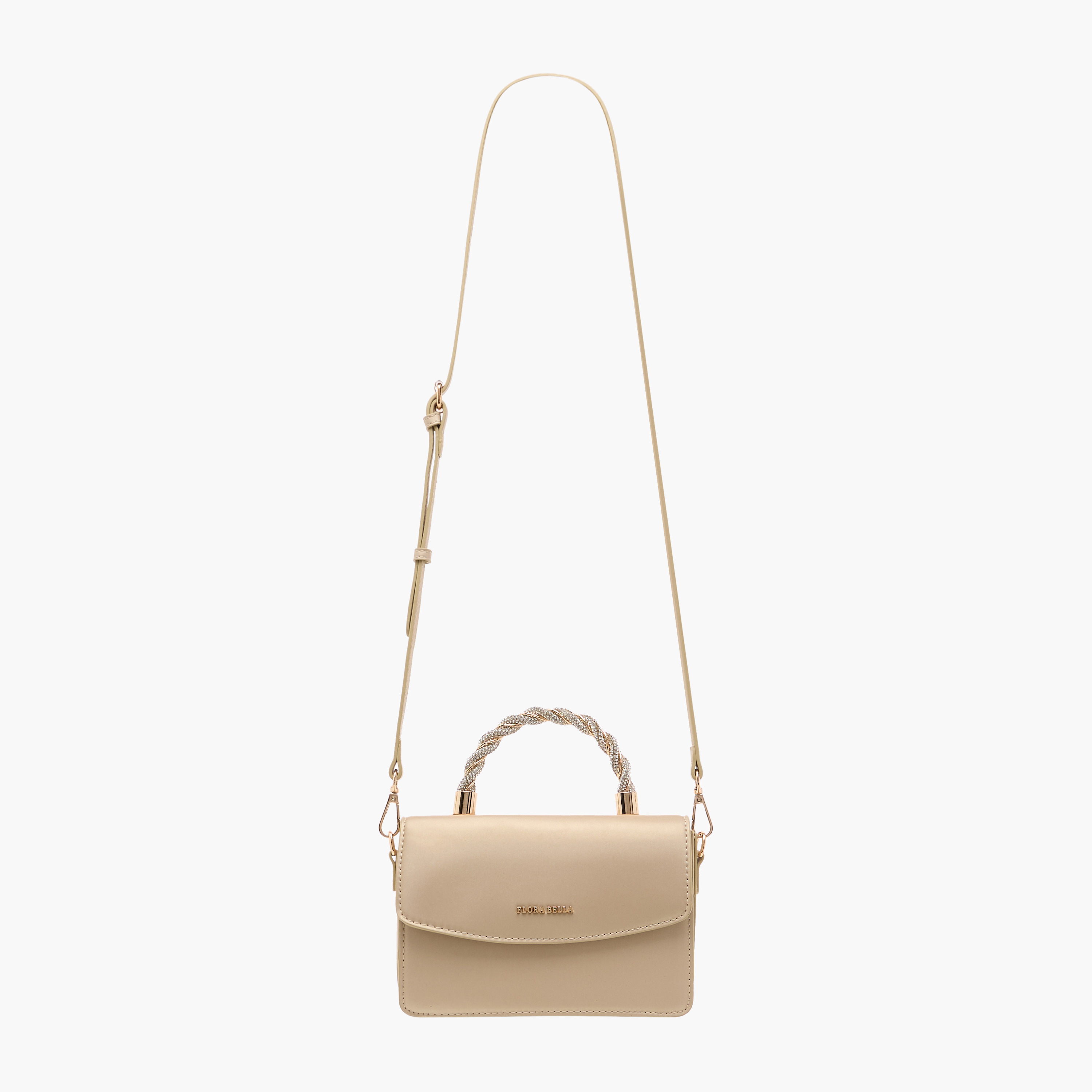 Flora Bella Solid Satchel Bag with Detachable Strap and Magnetic Closure-women-bagsandwallets-handbags-image-2