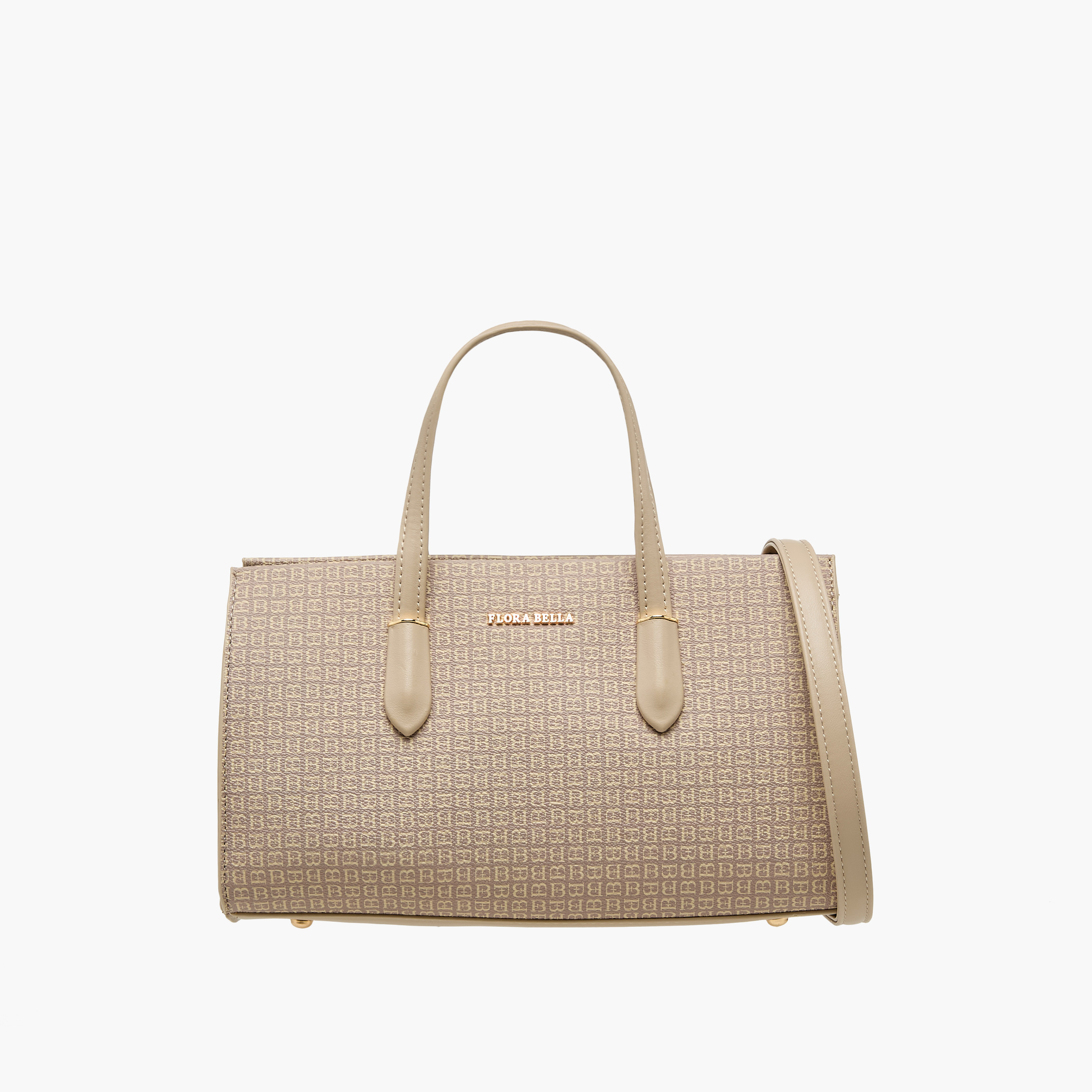 Flora Bella Monogram Print Tote Bag with Double Handle-women-bagsandwallets-handbags-image-1