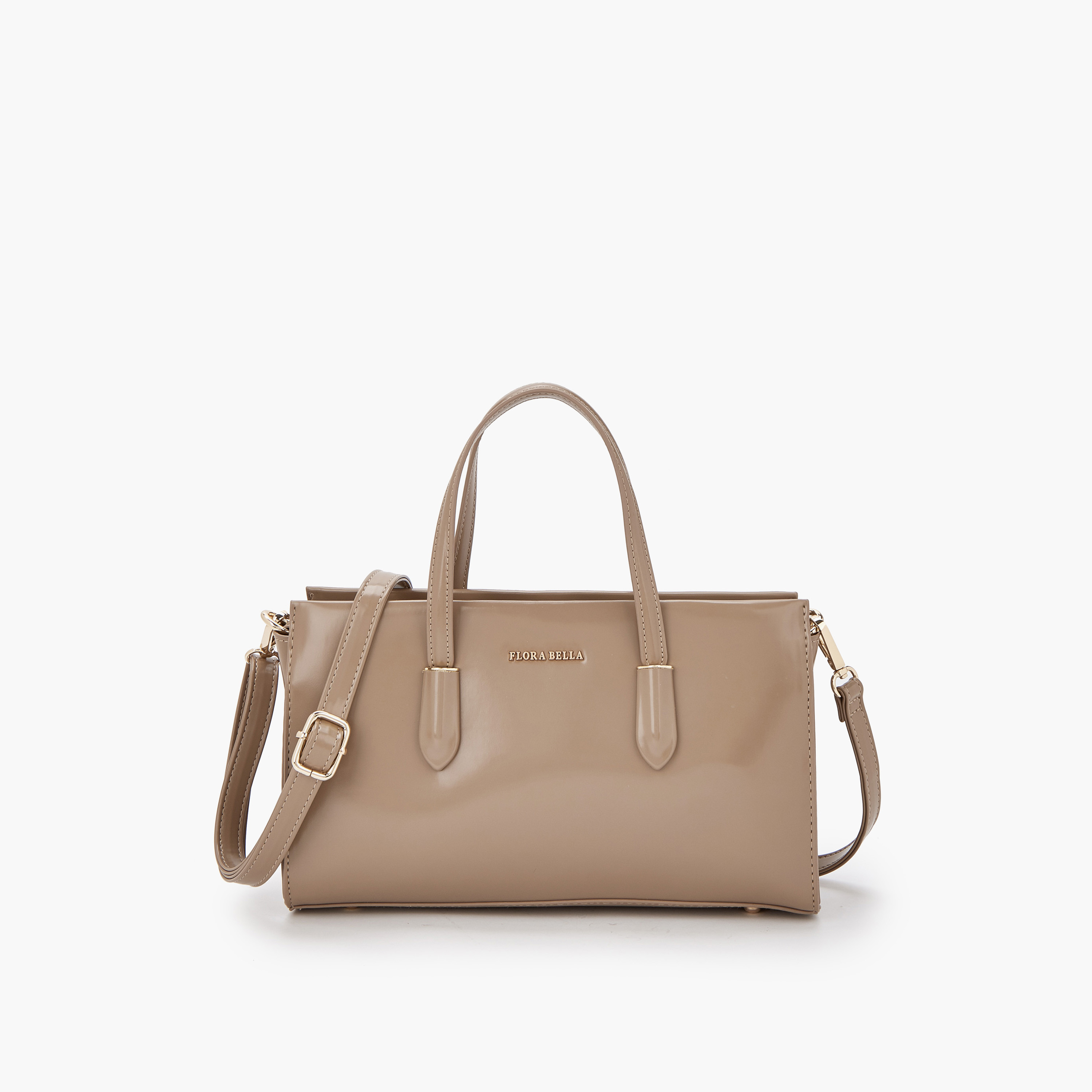 شنطة توتي سادة بحزام قابل للتعديل من فلورا بيلا-women-bagsandwallets-handbags-image-1