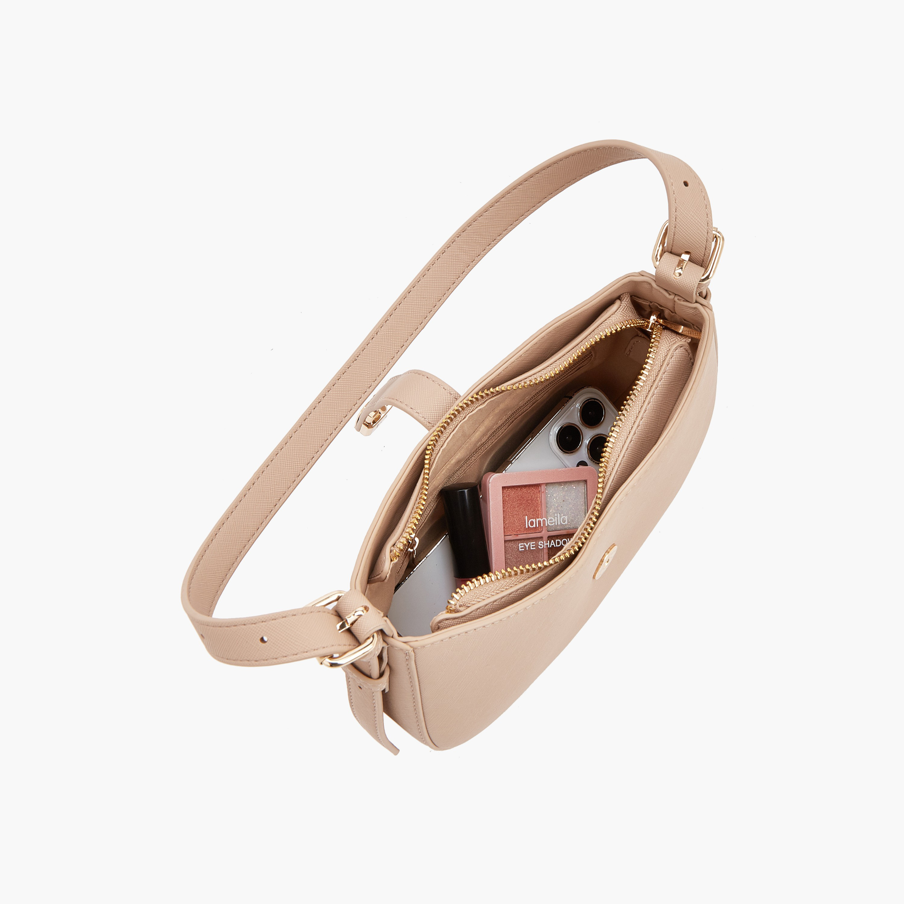 شنطة كتف سادة بسحاب إغلاق من فلورا بيلا-women-bagsandwallets-handbags-image-7