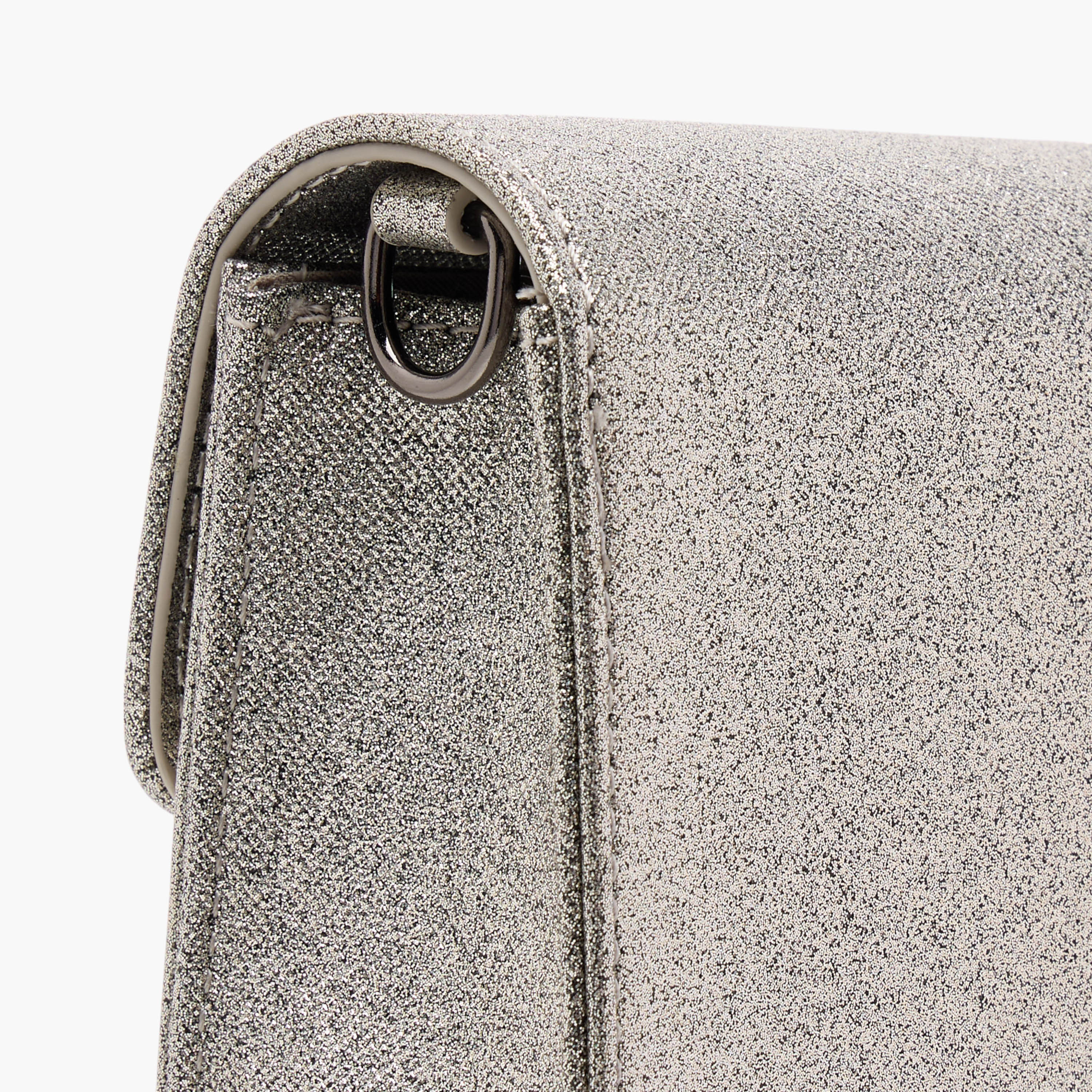Flora Bella Metallic Crossbody Bag with Button Closure and Chain Strap-women-bagsandwallets-handbags-image-5