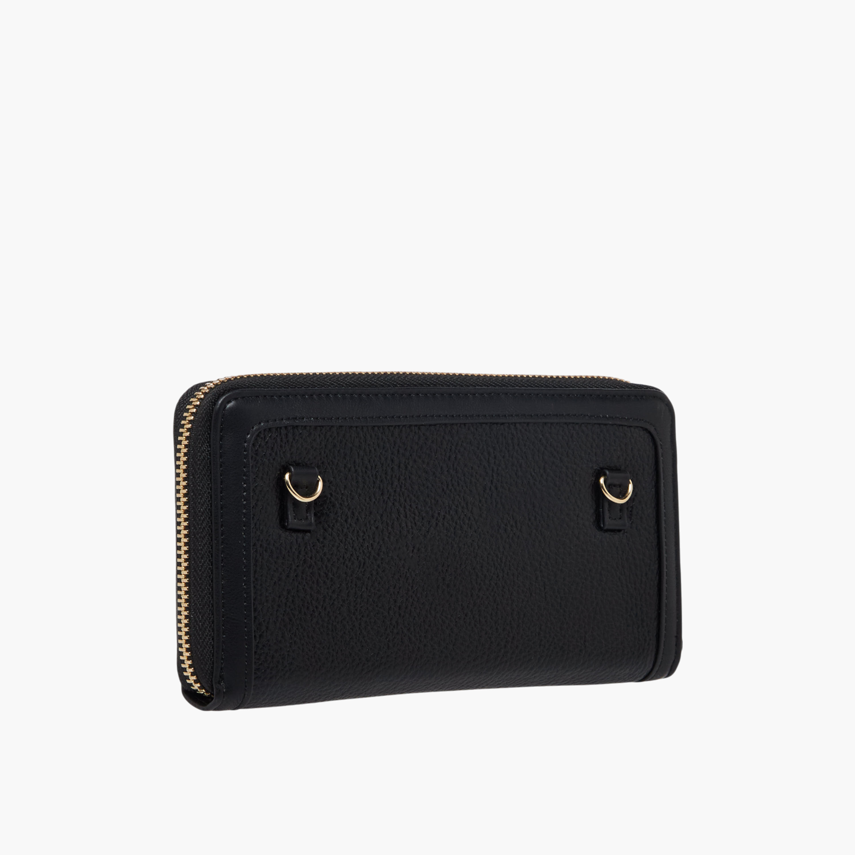 محفظة سادة بسحاب وحزام قابل للفصل من فلورا بيلا-women-bagsandwallets-wallets-image-3