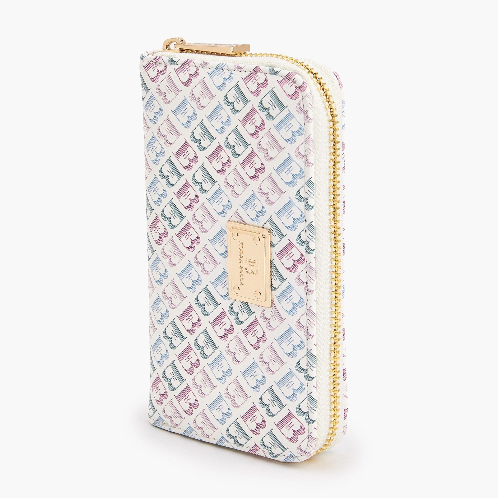 محفظة بطبعات مونوجرام وأزهار وسحاب من فلورا بيلا-women-bagsandwallets-wallets-image-6