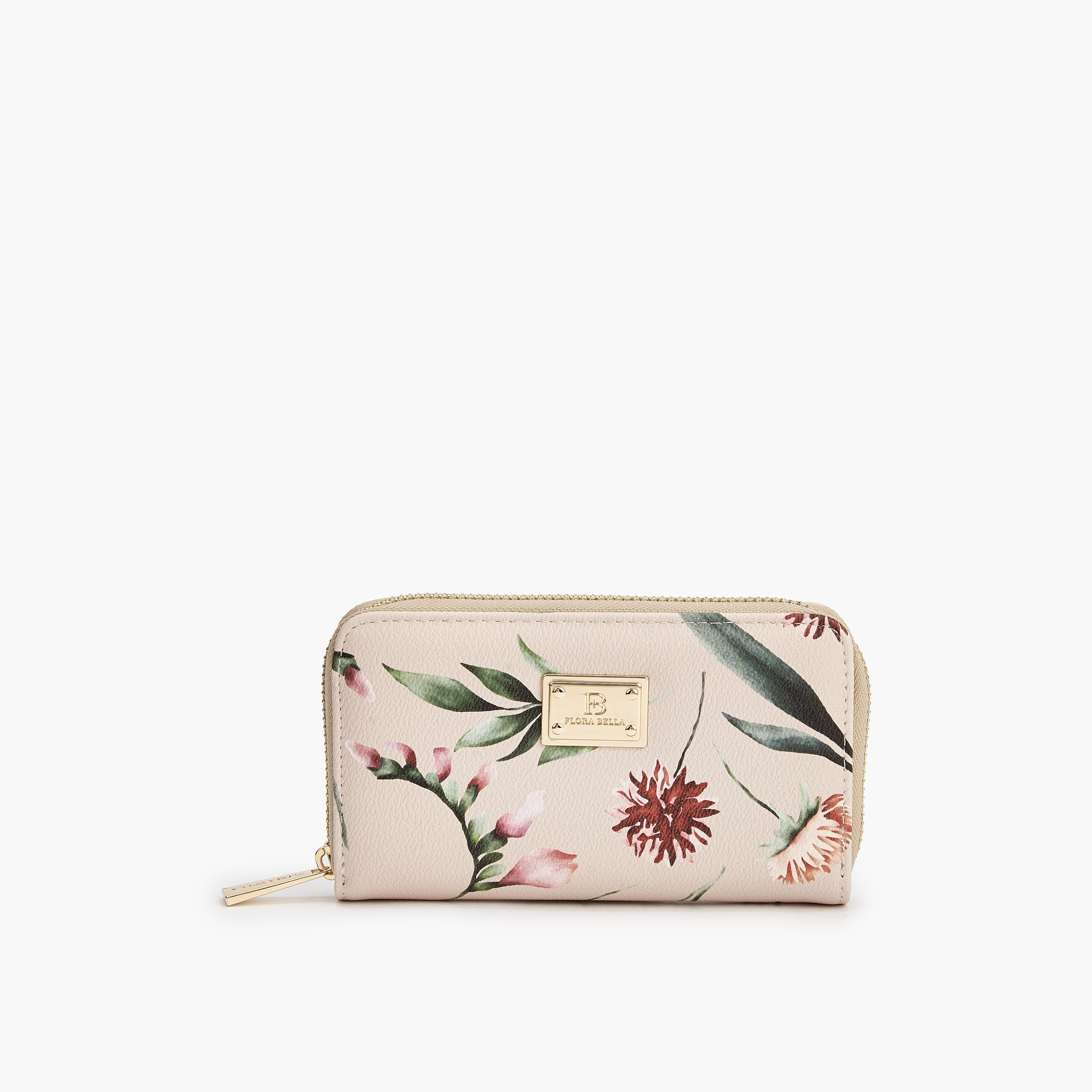 محفظة بنقشة زهور وبسحاب دائري من فلورا بيلا-women-bagsandwallets-wallets-image-1
