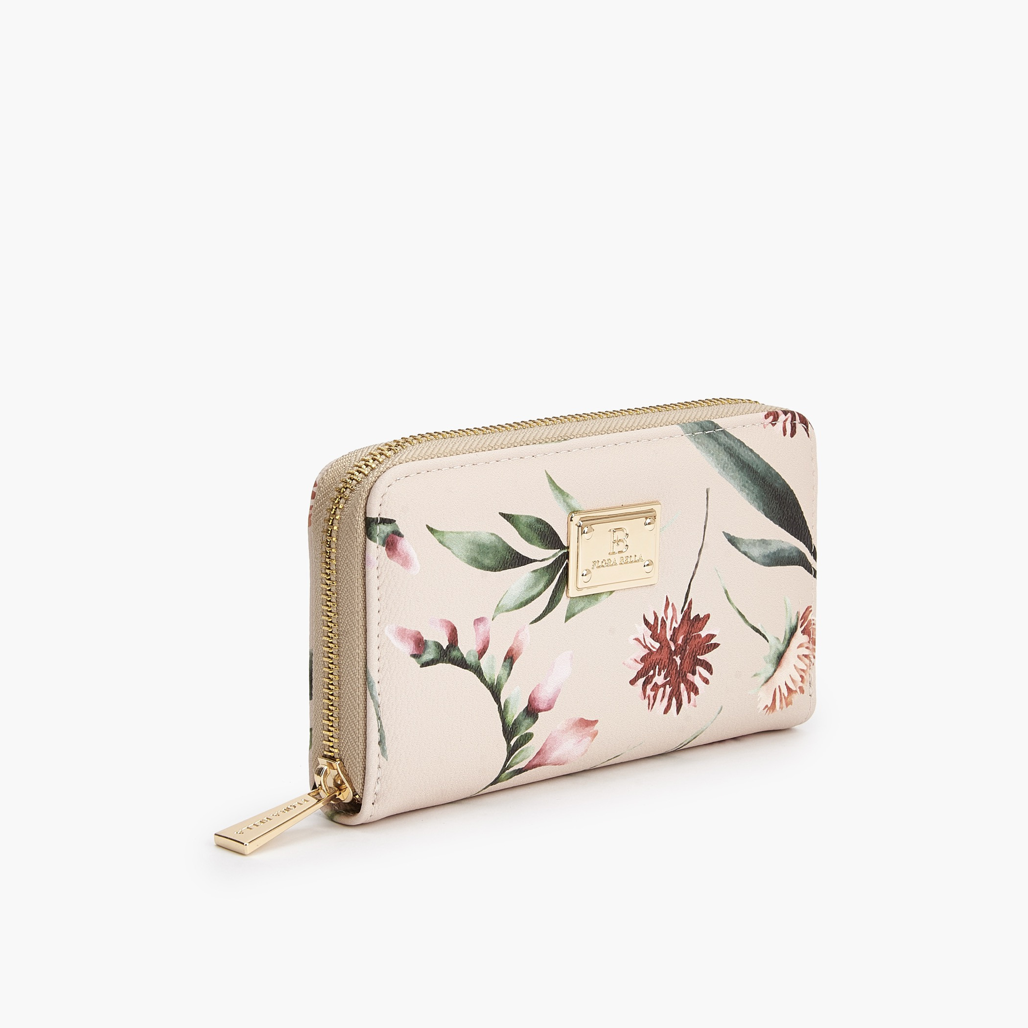 محفظة بنقشة زهور وبسحاب دائري من فلورا بيلا-women-bagsandwallets-wallets-image-2