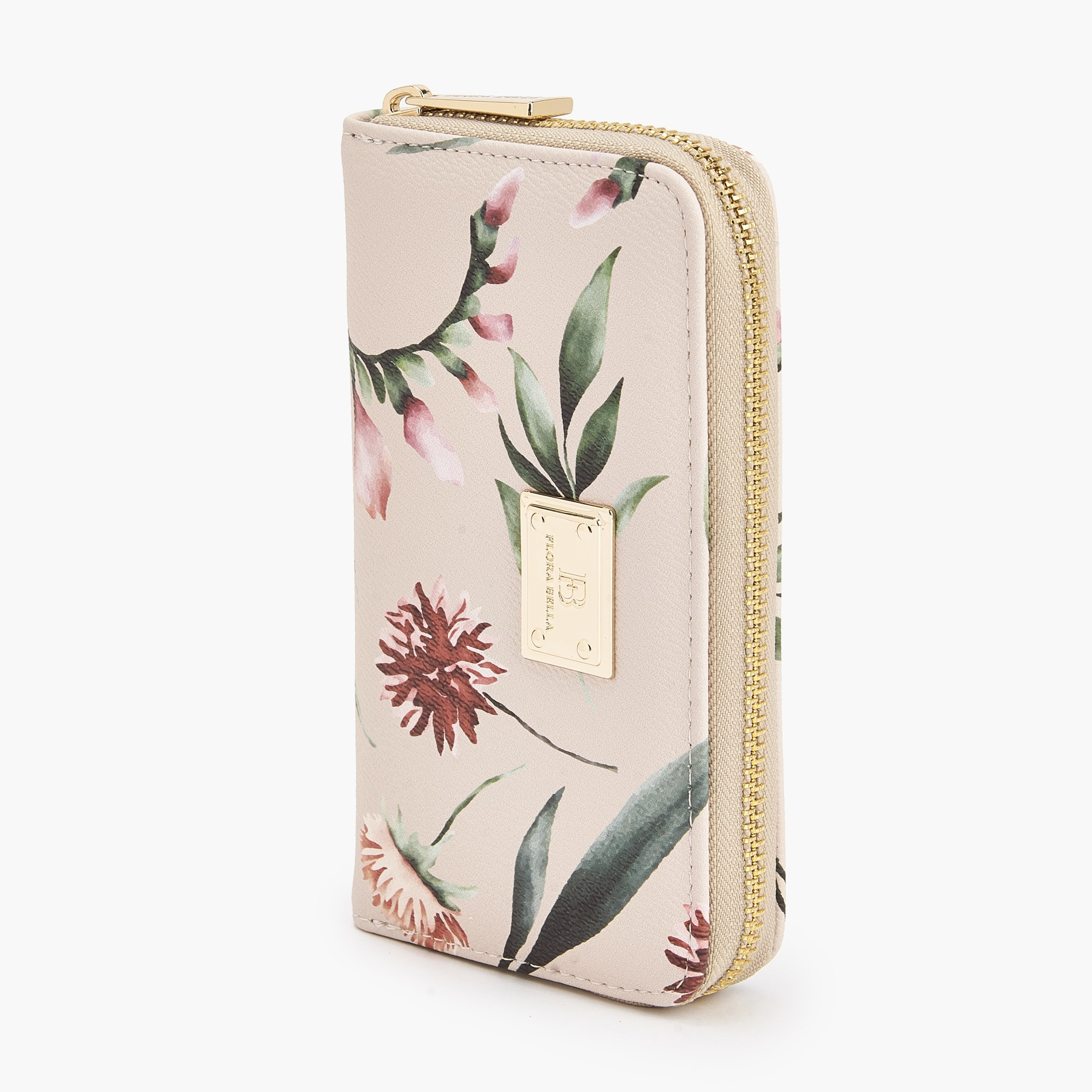 محفظة بنقشة زهور وبسحاب دائري من فلورا بيلا-women-bagsandwallets-wallets-image-6