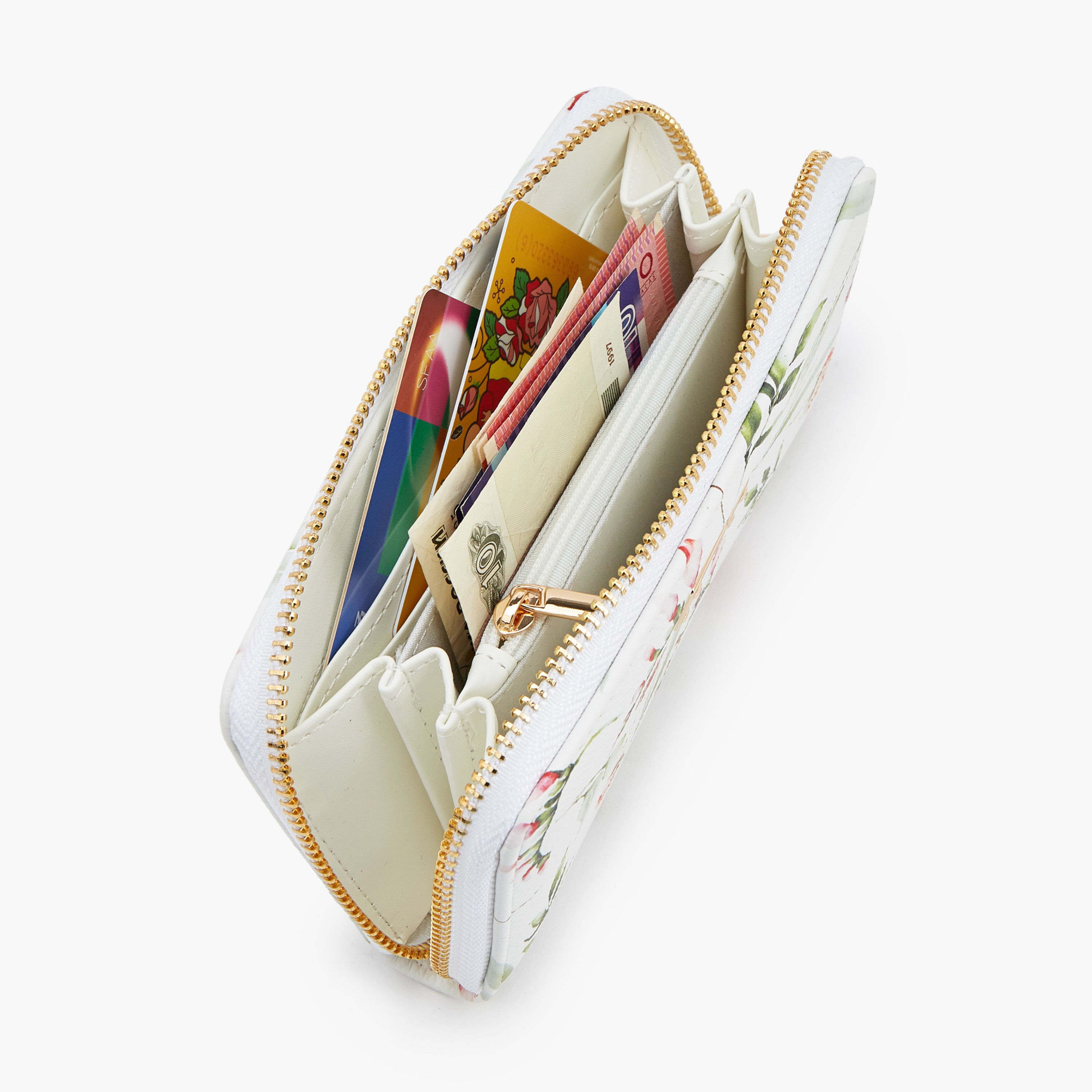 محفظة بطبعات وسحاب إغلاق من فلورا بيلا-women-bagsandwallets-wallets-image-7