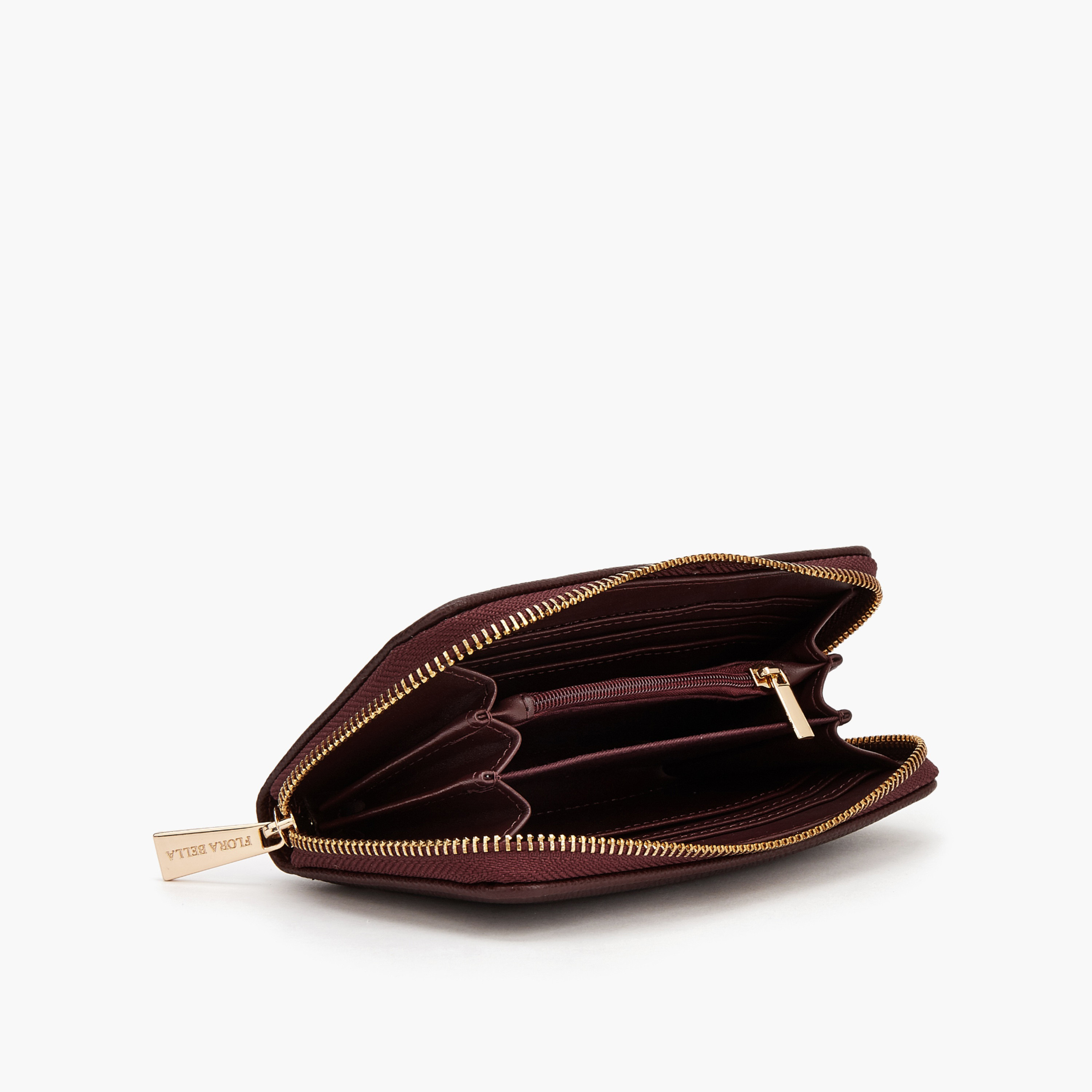 محفظة بارزة الملمس بسحاب من فلورا بيلا-women-bagsandwallets-wallets-image-6