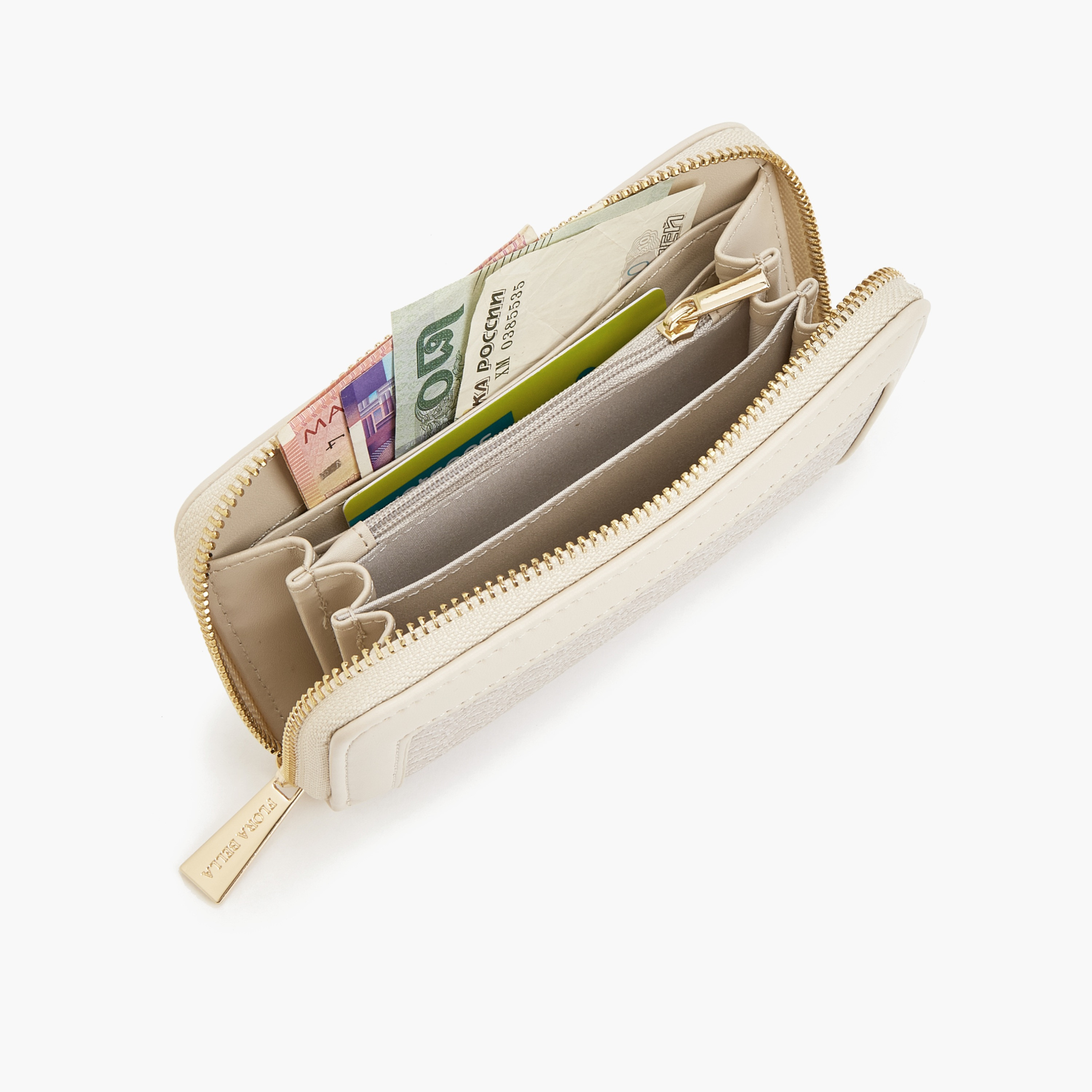 محفظة بسحاب وطبعات مونوجرام من فلورا بيلا-women-bagsandwallets-wallets-image-7