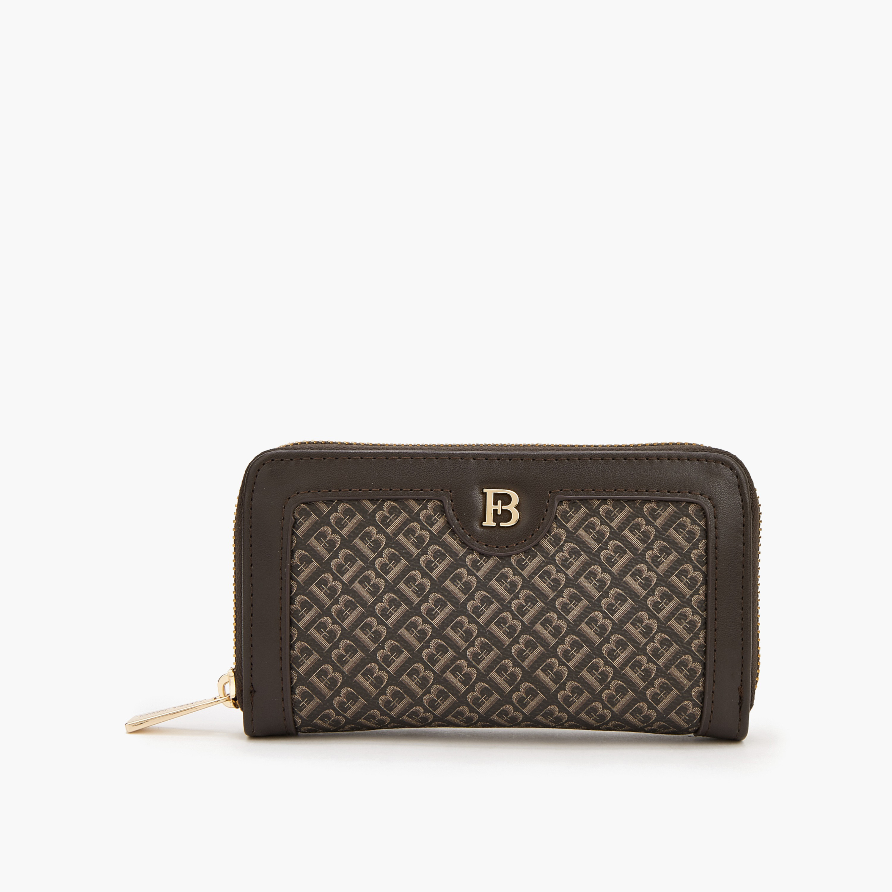 محفظة بسحاب وطبعات مونوجرام من فلورا بيلا-women-bagsandwallets-wallets-image-1