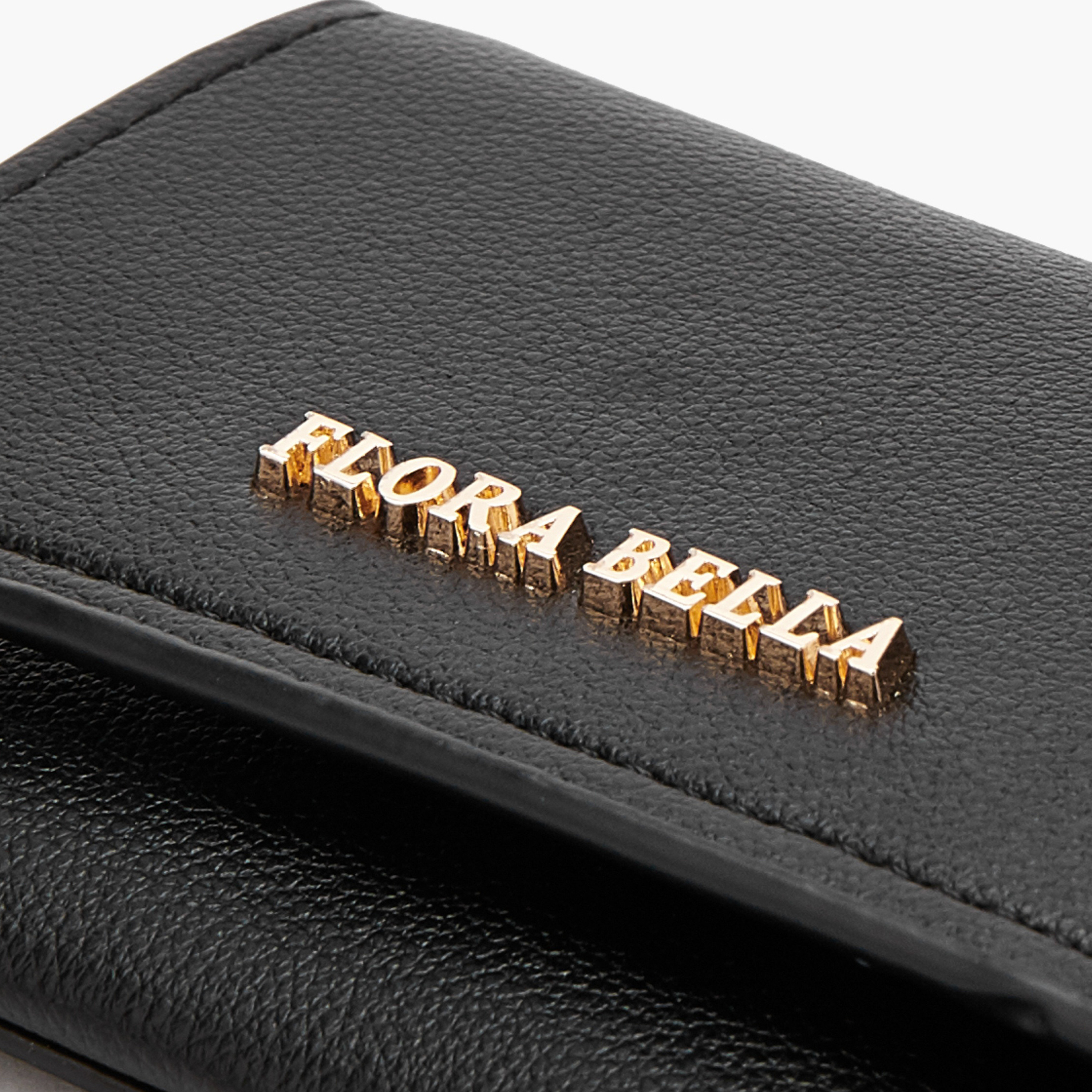 محفظة بارزة الملمس ثنائية الطي بحلقة مفاتيح من فلورا بيلا-women-bagsandwallets-wallets-image-5