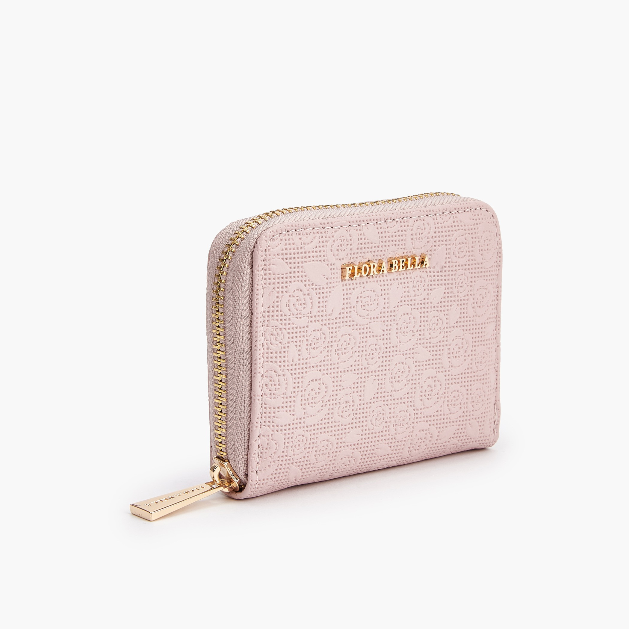 محفظة بسحاب دائري بزهور بارزة الملمس من فلورا بيلا-women-bagsandwallets-wallets-image-2
