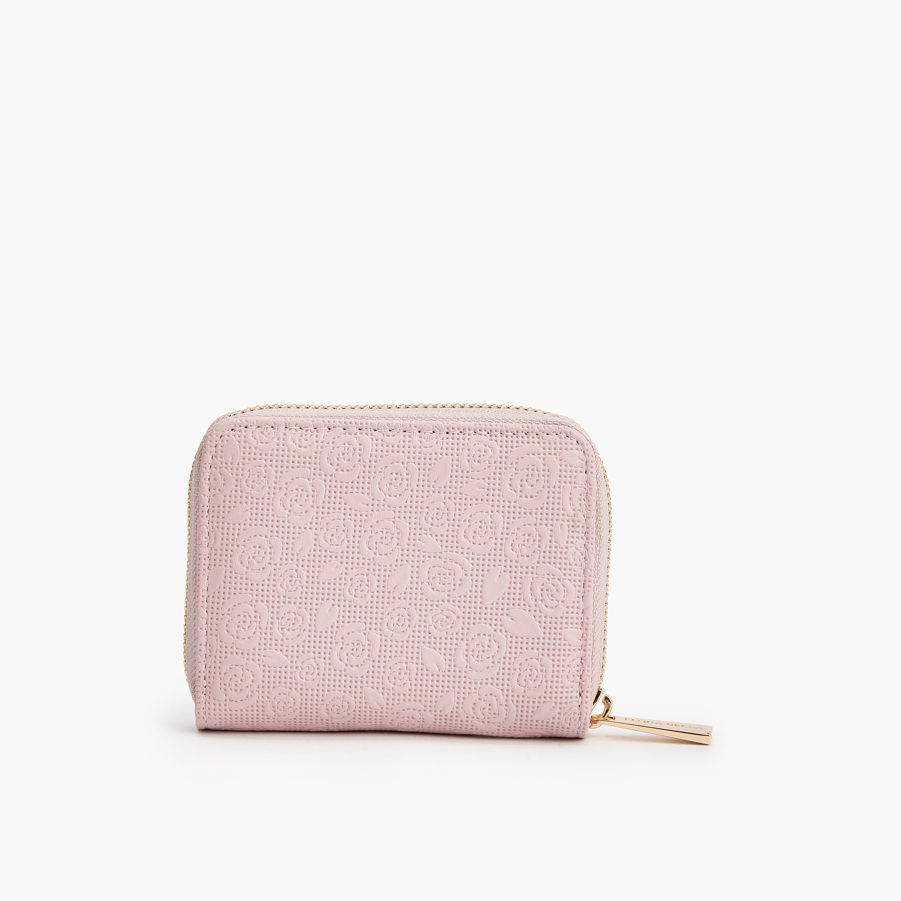 محفظة بسحاب دائري بزهور بارزة الملمس من فلورا بيلا-women-bagsandwallets-wallets-image-3
