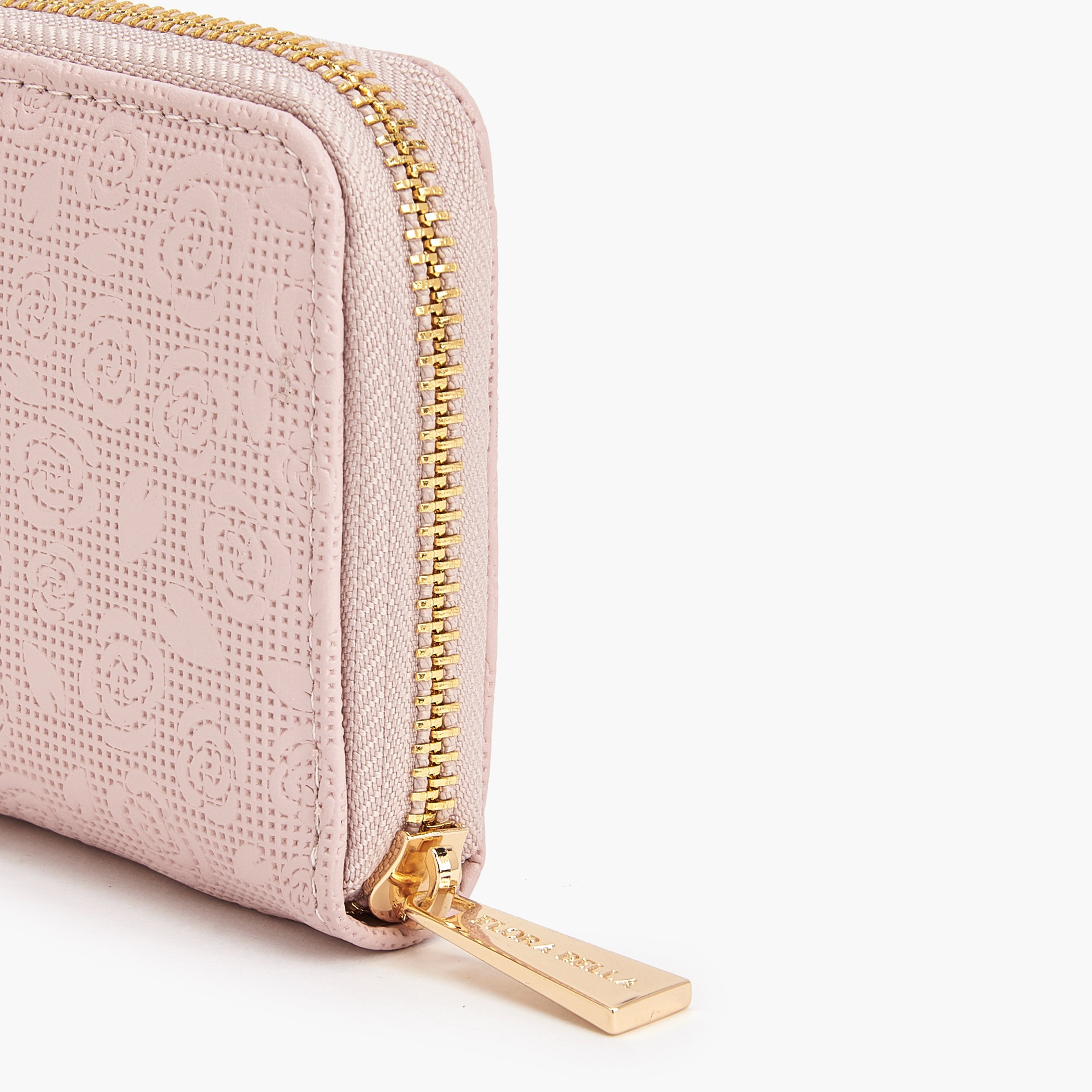 محفظة بسحاب دائري بزهور بارزة الملمس من فلورا بيلا-women-bagsandwallets-wallets-image-4