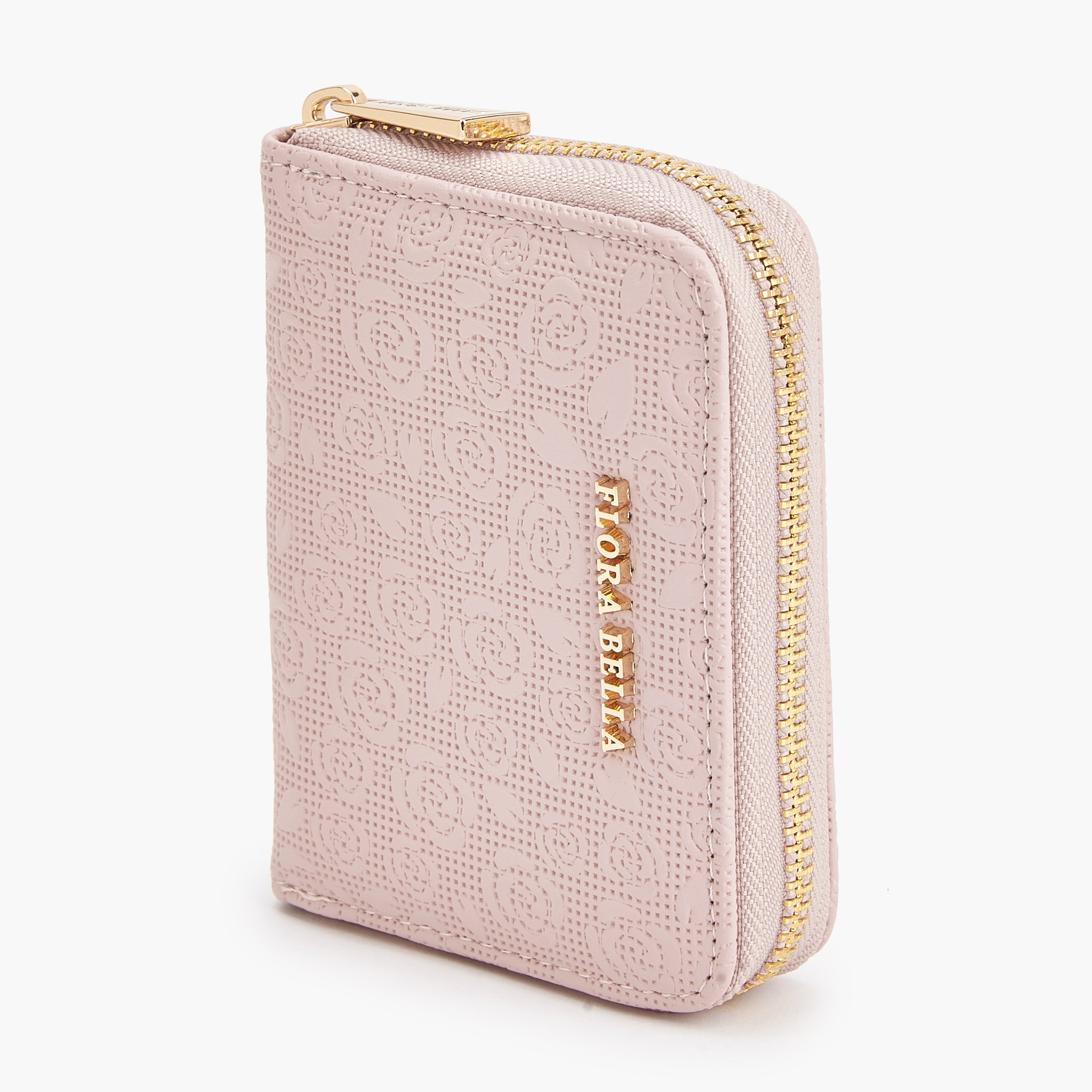 محفظة بسحاب دائري بزهور بارزة الملمس من فلورا بيلا-women-bagsandwallets-wallets-image-5