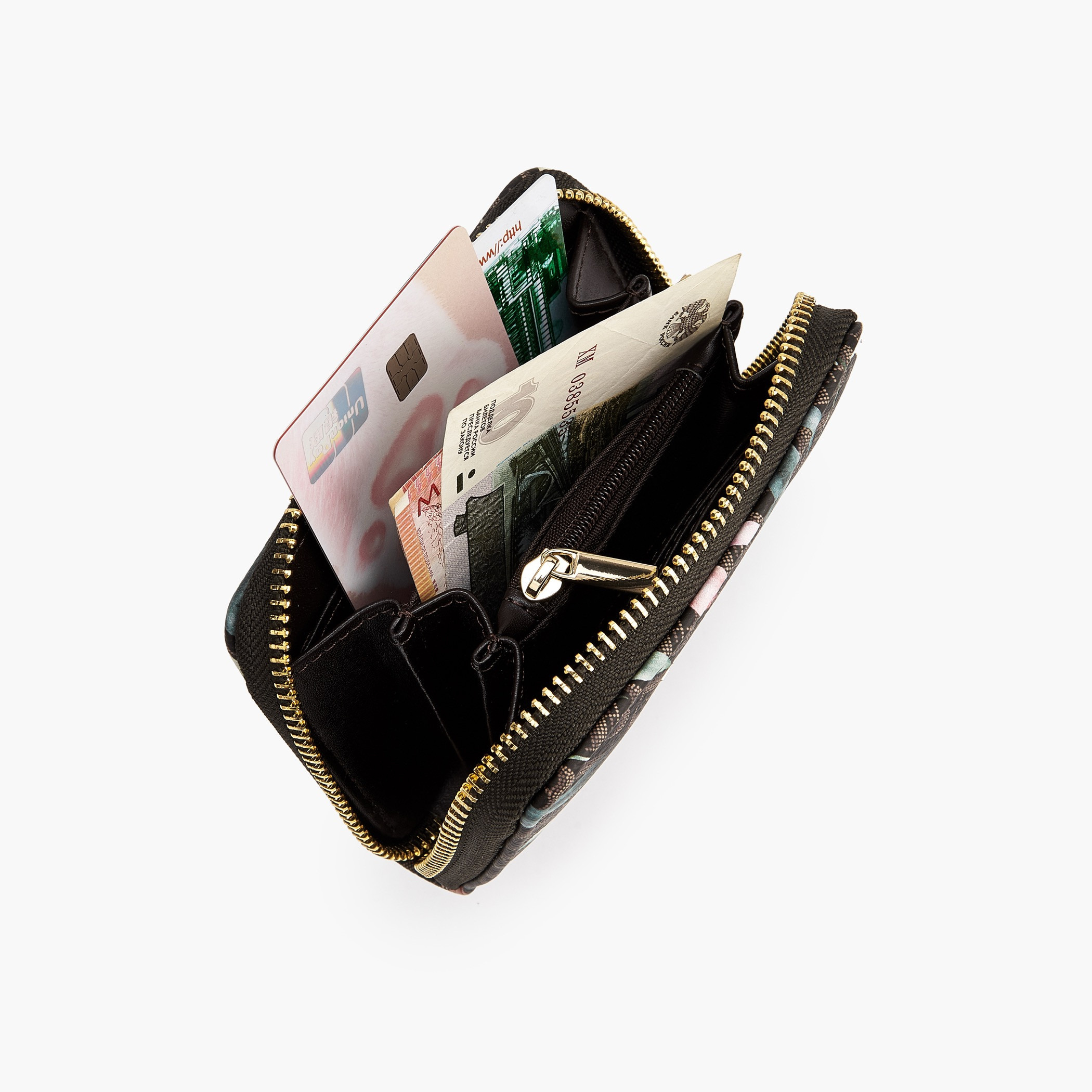 Flora Bella Floral Monogram Print Zip-Around Wallet-women-bagsandwallets-wallets-image-7